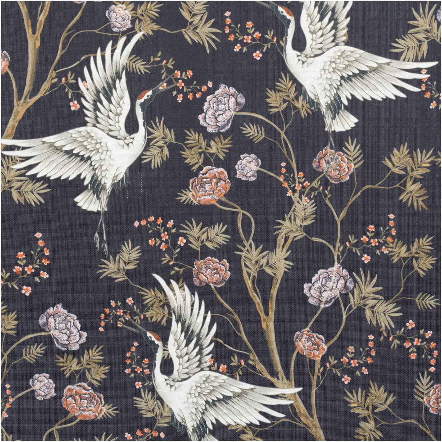 House sivuverho Crains-Flowers 140 x 250 cm musta/v.pun/beige - 3