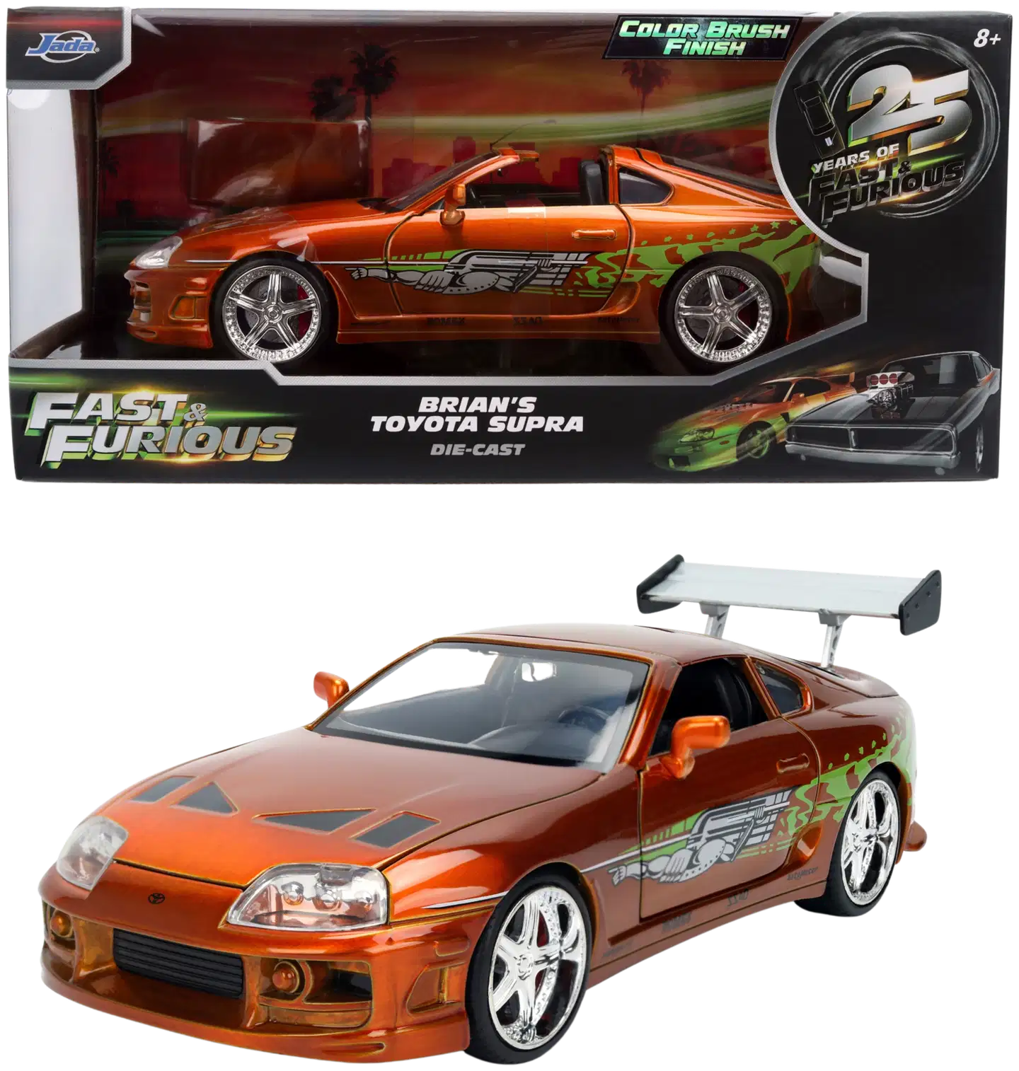 Jada - Fast & Furious Anniversary Toyota Supra 1:24, 19 cm, die-cast - 1