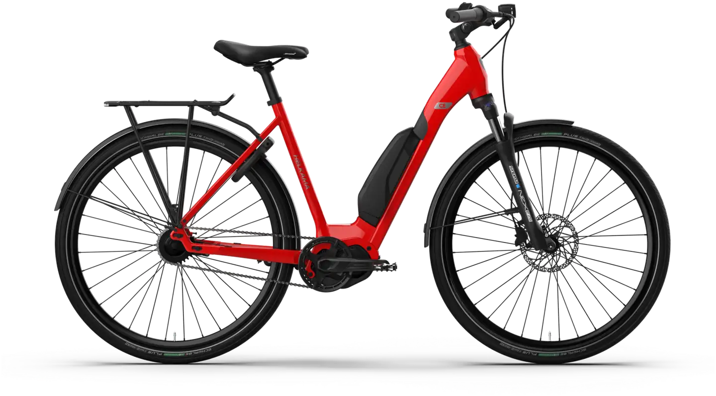 Helkama CE 28" Sähköpyörä 5-vaihdetta runko 52 cm italianpunainen