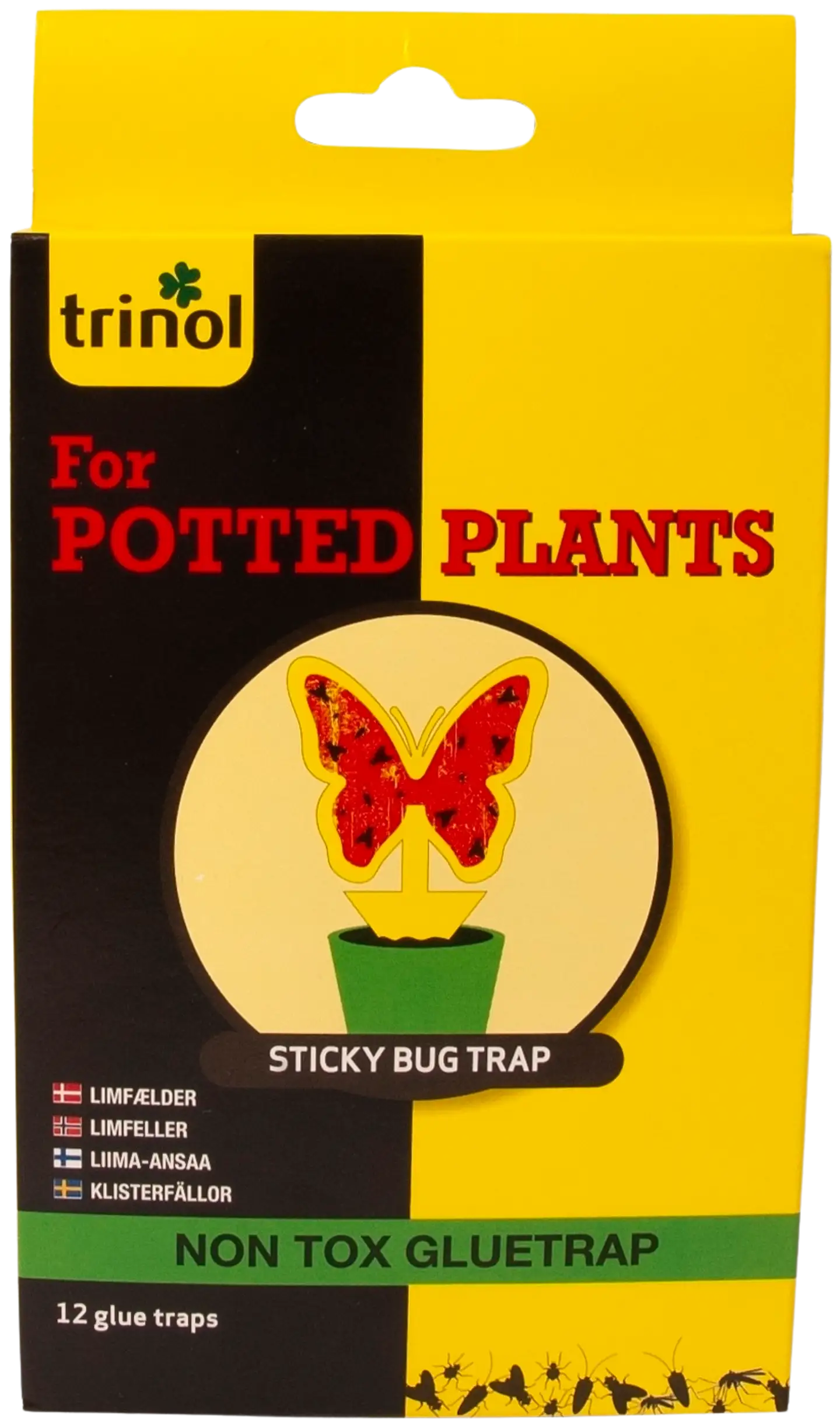 Trinol torjuntatikku, 12 kpl Sticky Bug liima-ansoja - 1