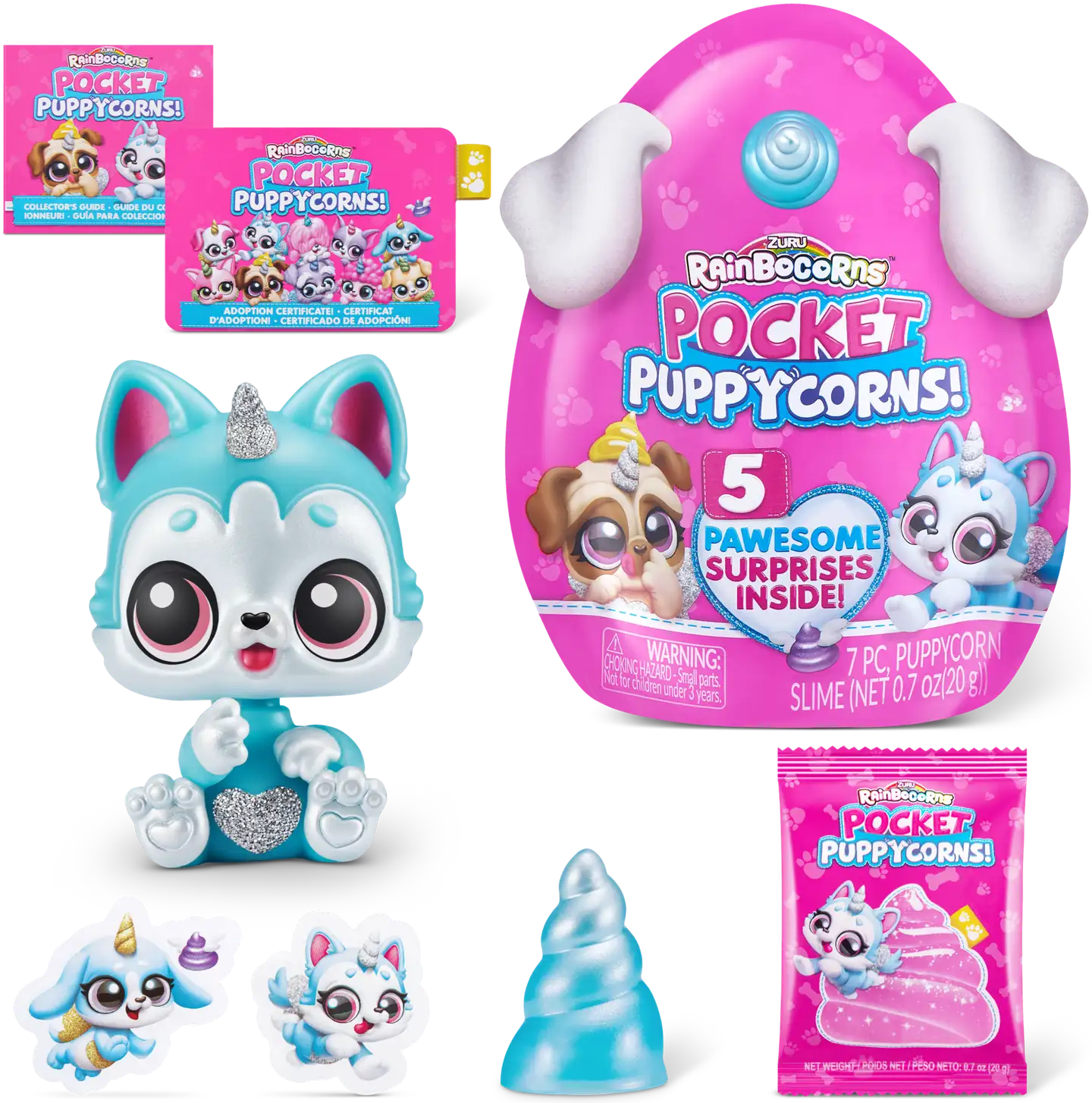 Rainbocorns koira Pocket Puppycorn Bobble Head, erilaisia - 6