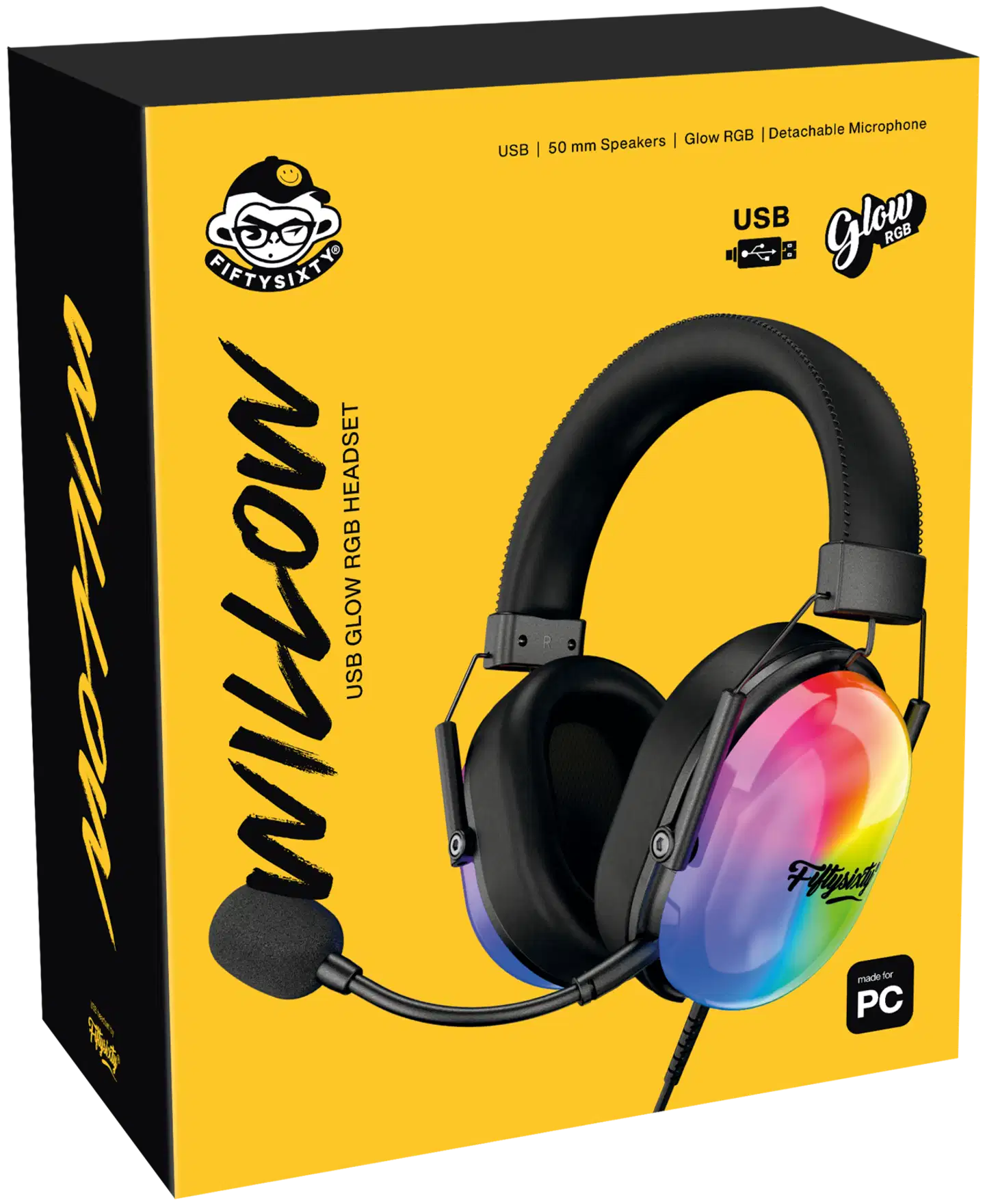 5060 WILLOW RGB GLOW USB pelikuulokkeet - 3