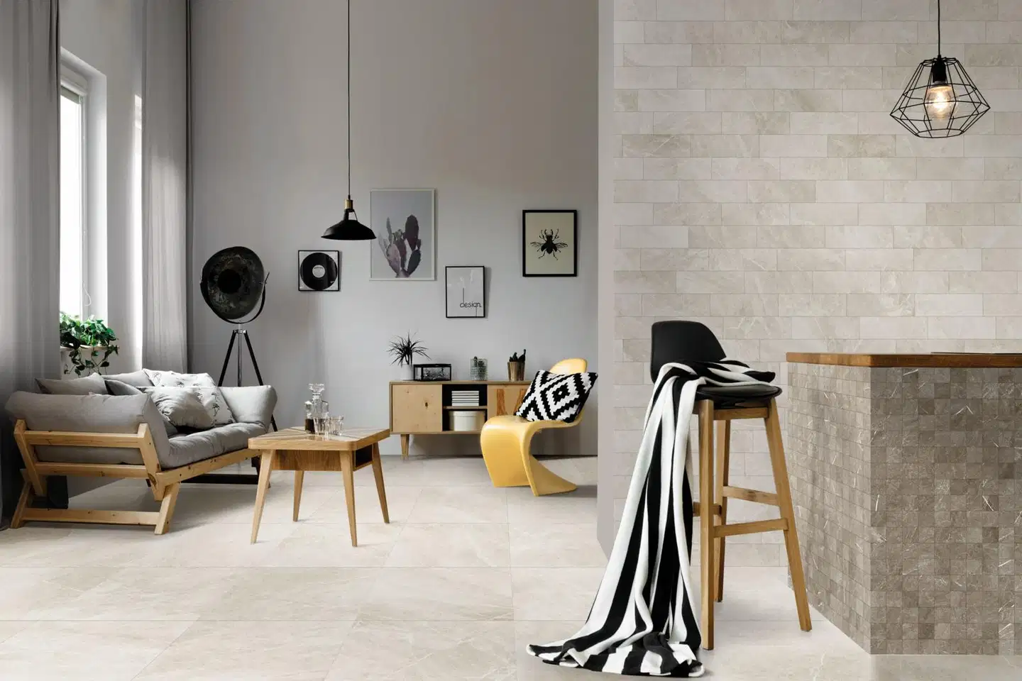 Lattia- ja seinälaatta Star White Matt Rect 60x60 cm R10 - 3