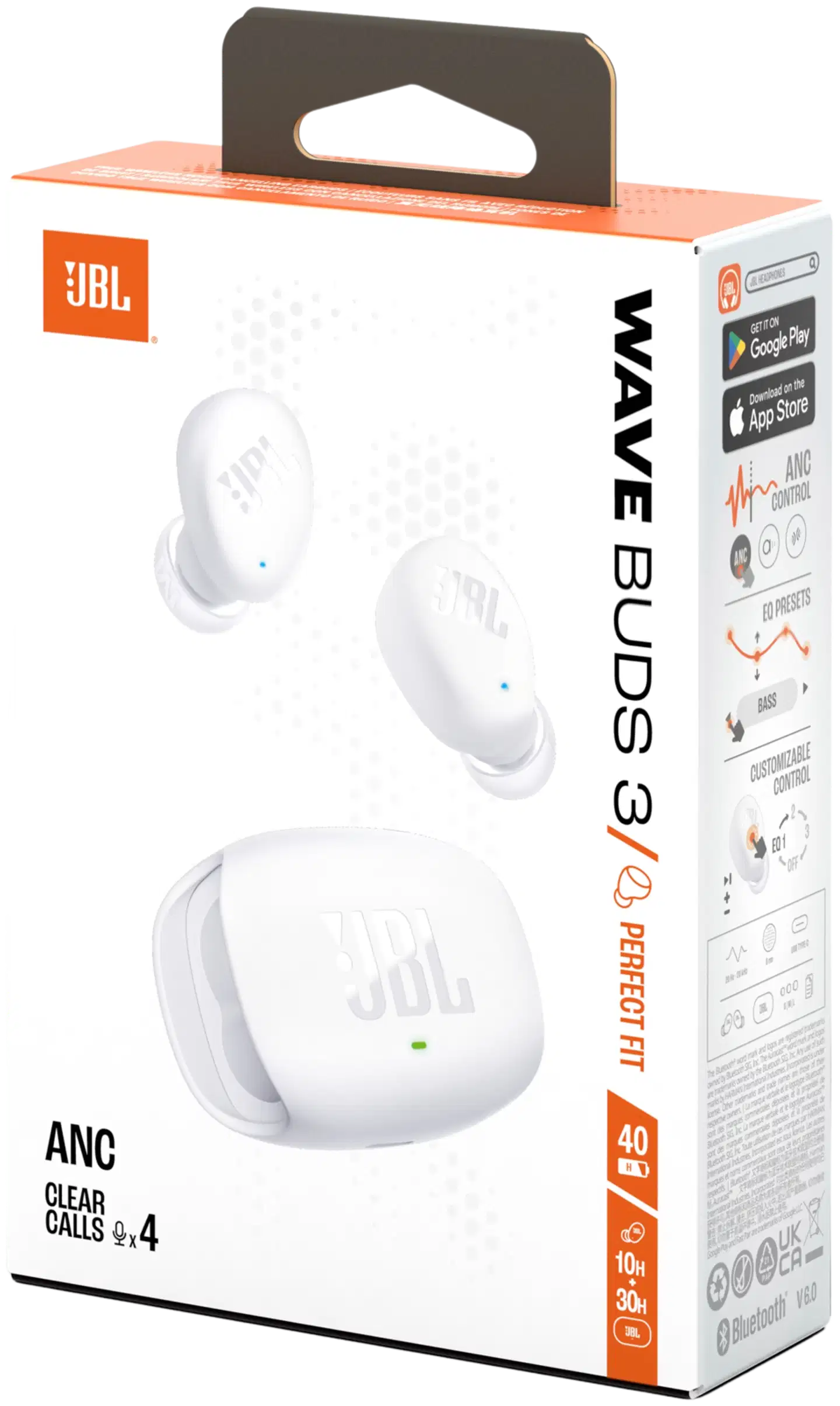 JBL langattomat vastamelunappikuulokkeet Tune Buds 3, valkoinen - 8