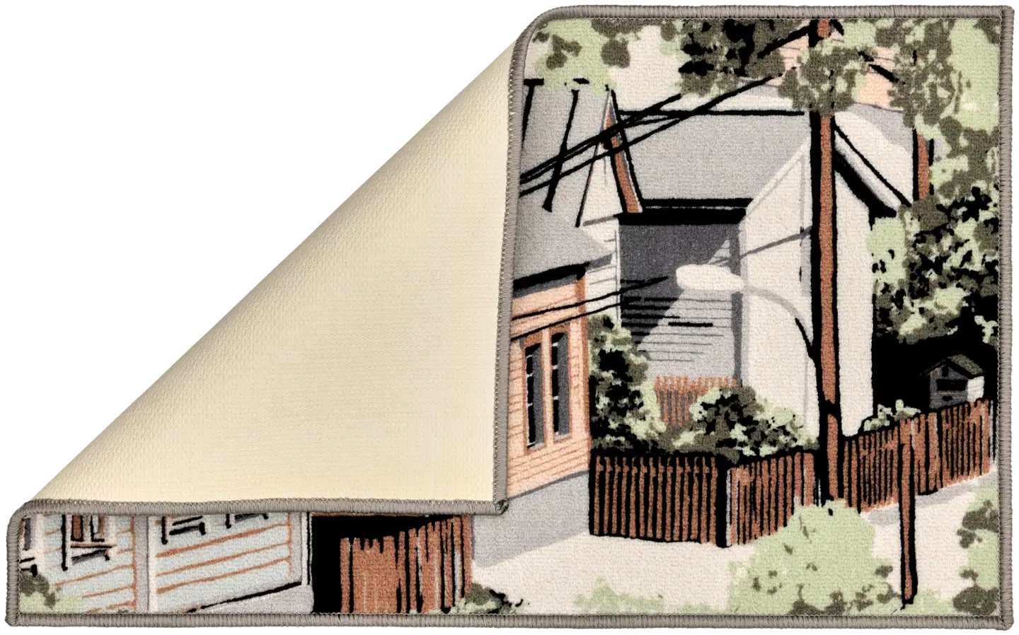 Vallila Naapurusto kynnysmatto 50x80 cm mint - 2