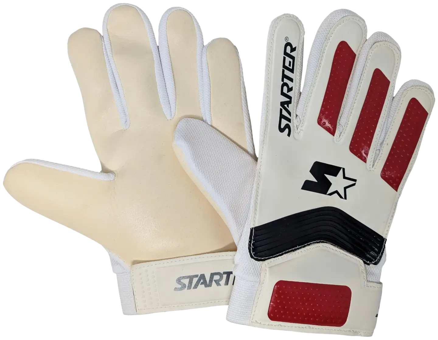Starter maalivahdinhanskat - White/black/red