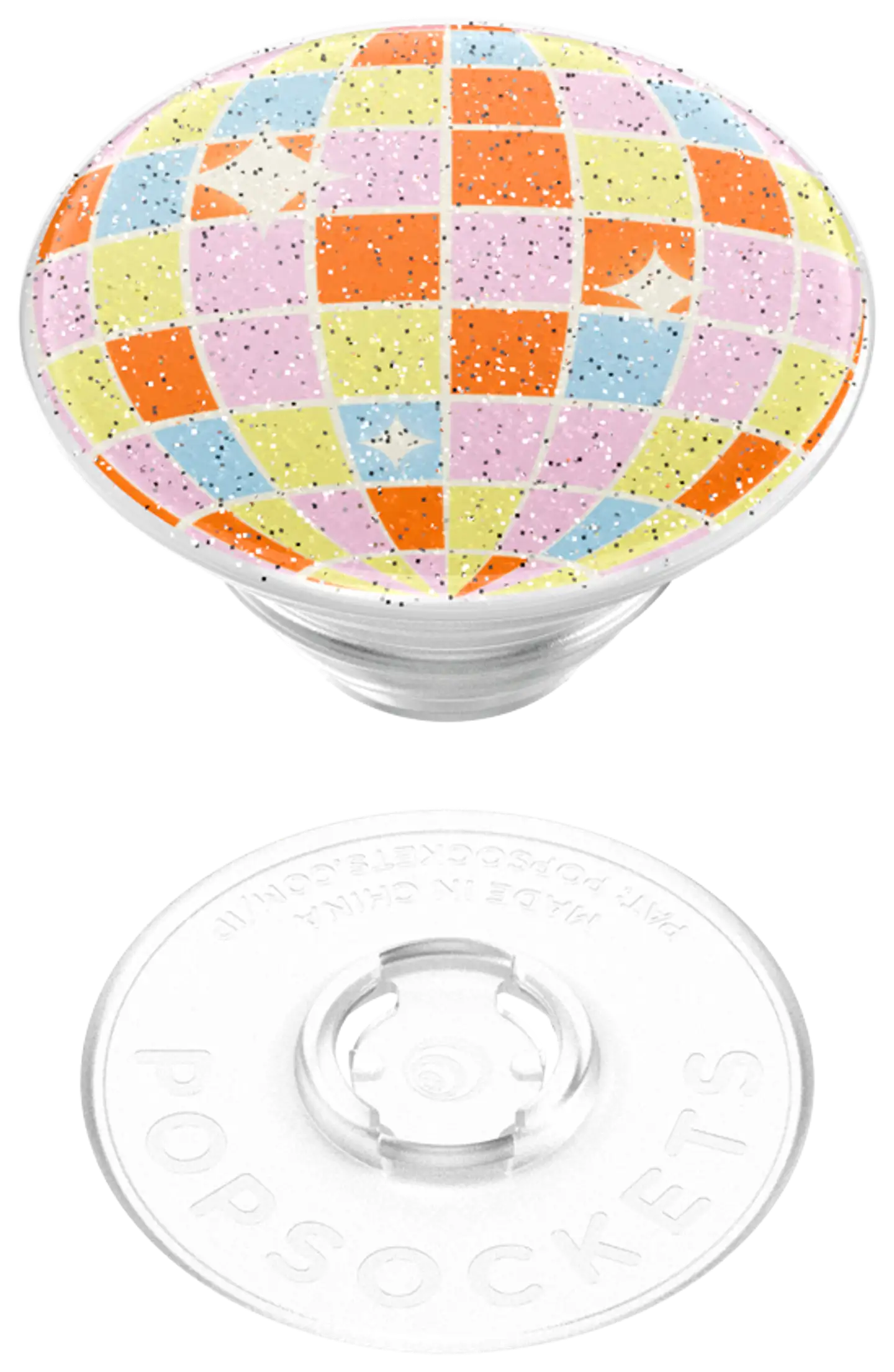 Popsockets puhelinpidike PopGrip Glitter Retro Disco - 7