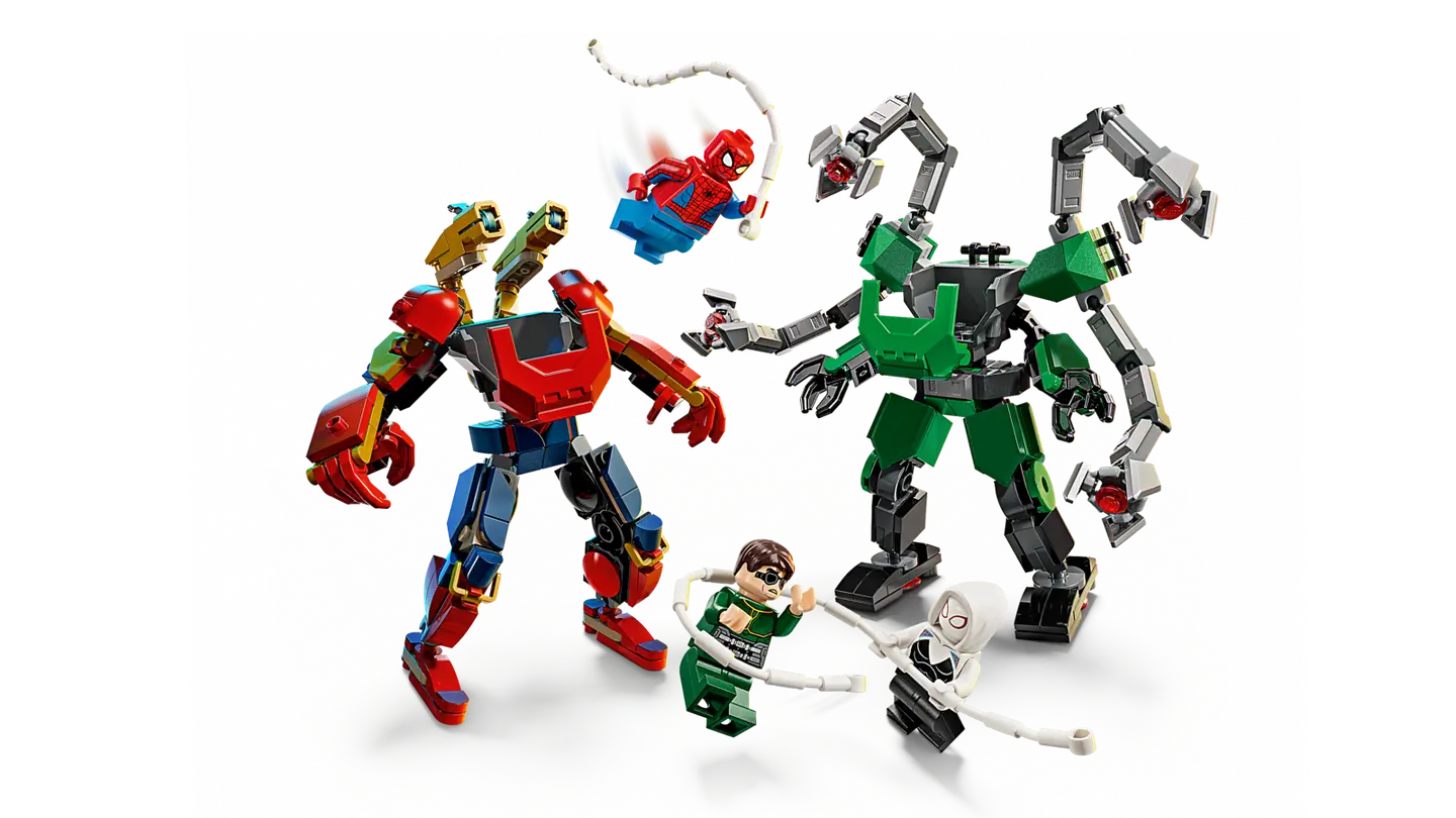 LEGO® Super Heroes Marvel 76338 Robottien taistelu: Spider-Man vastaan Tohtori Mustekala - 10