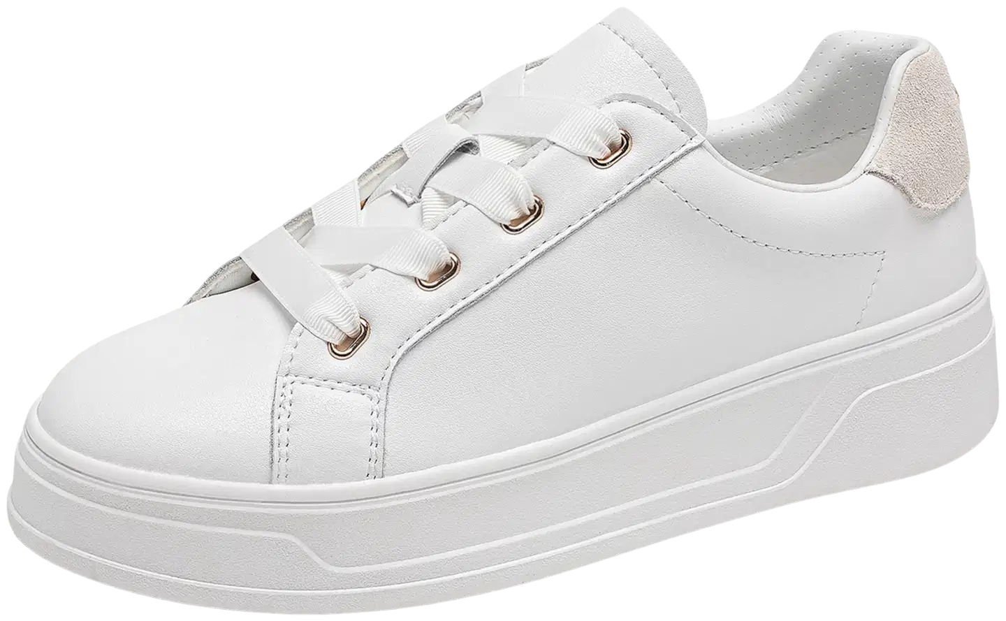 WKLY. naisten nahkatennarit Bogi W345370 - White twocolored - 3
