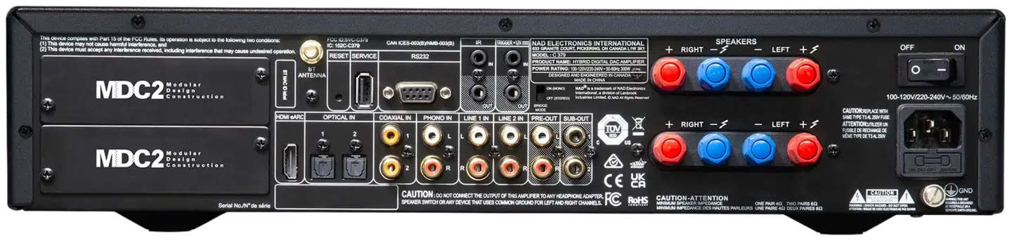 NAD stereovahvistin C379 Hybrid Digital DAC - 3