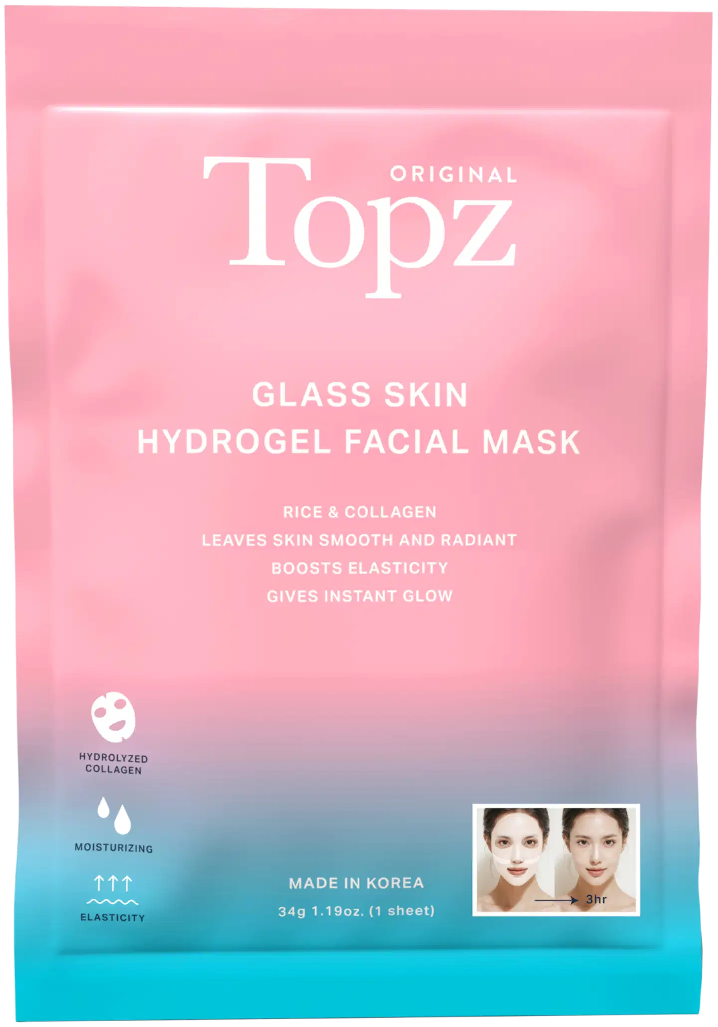 TOPZ Daily Hydrogel Face Mask 1pcs