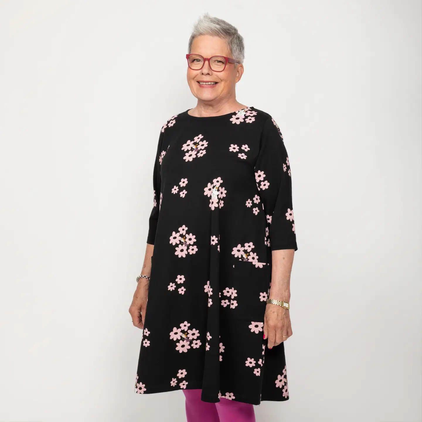 Muumi naisten mekko Jenni Kaipaus 593877 - musta - 4