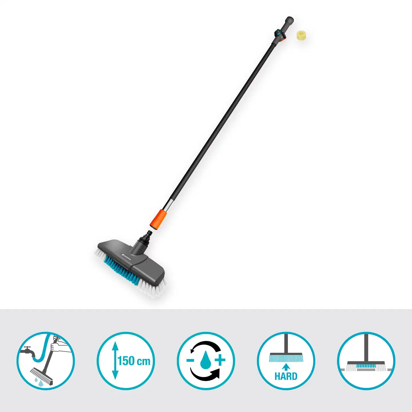 GARDENA Terassinpesuharja varrella Cleansystem, karkea - 2