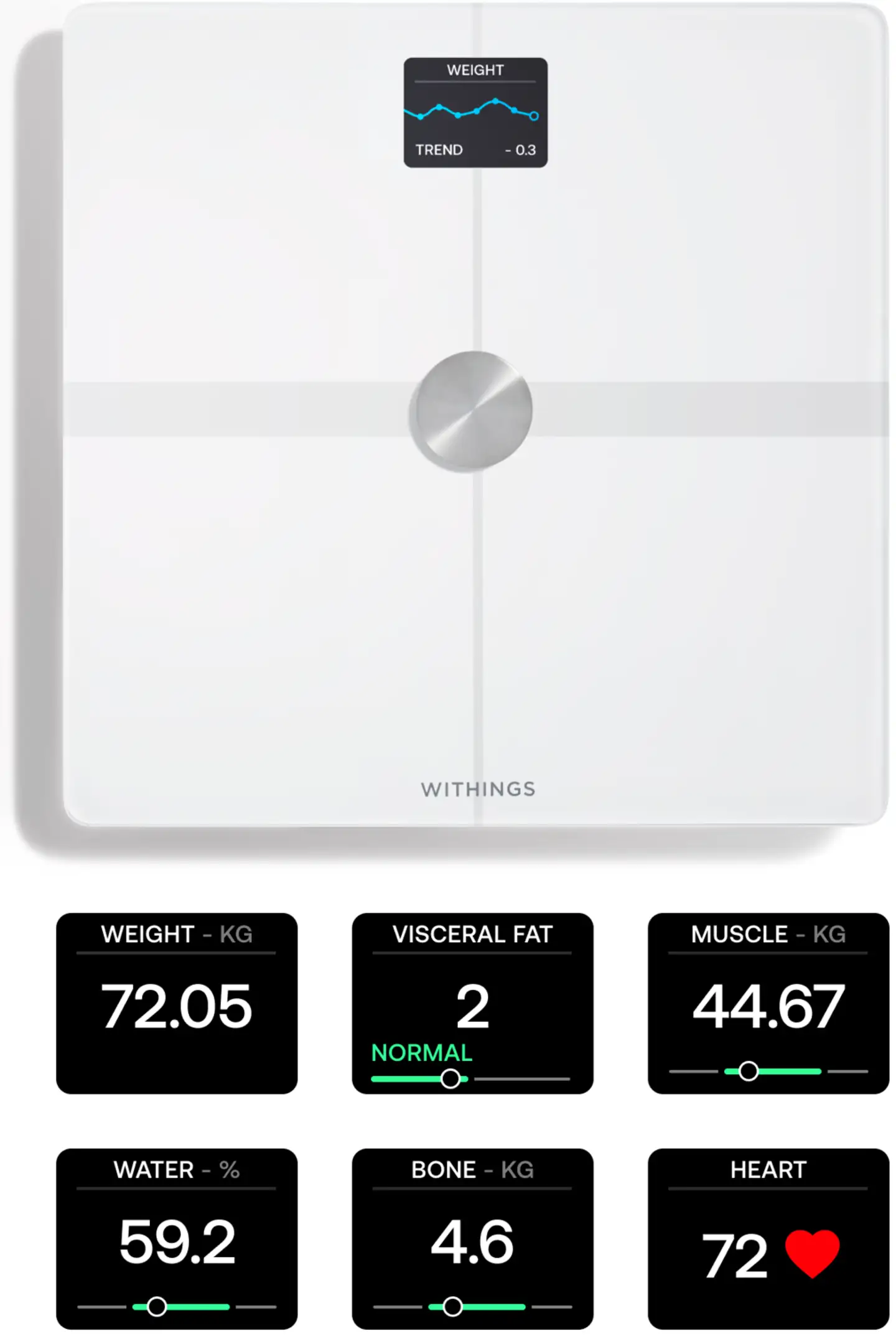 Withings Kehonanalyysivaaka Body Smart  valkoinen - 4