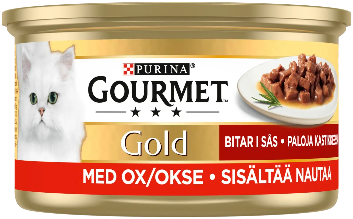 Gourmet Gold 85g Naudanlihaa Kastikkeessa kissanruoka