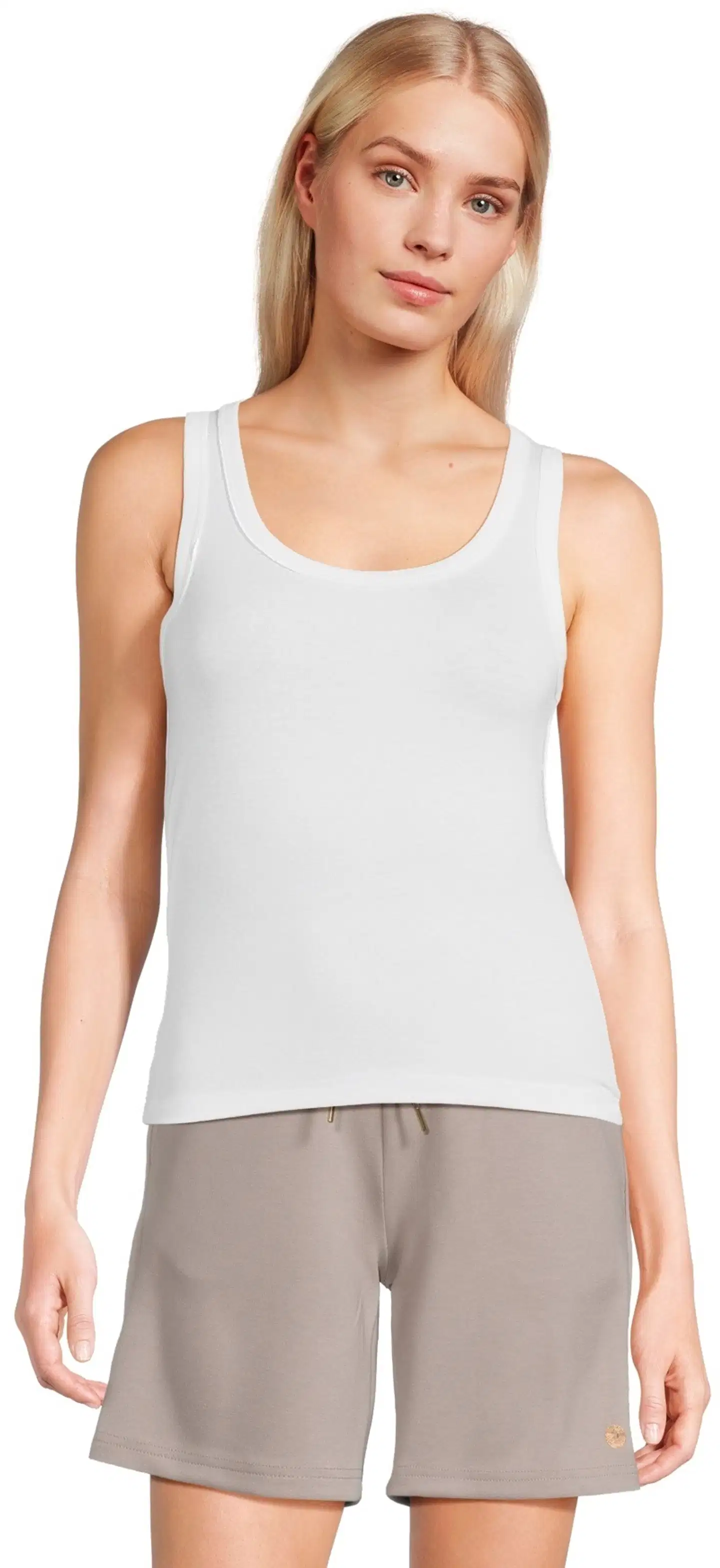 Actuelle naisten toppi 212A042609 - WHITE - 1