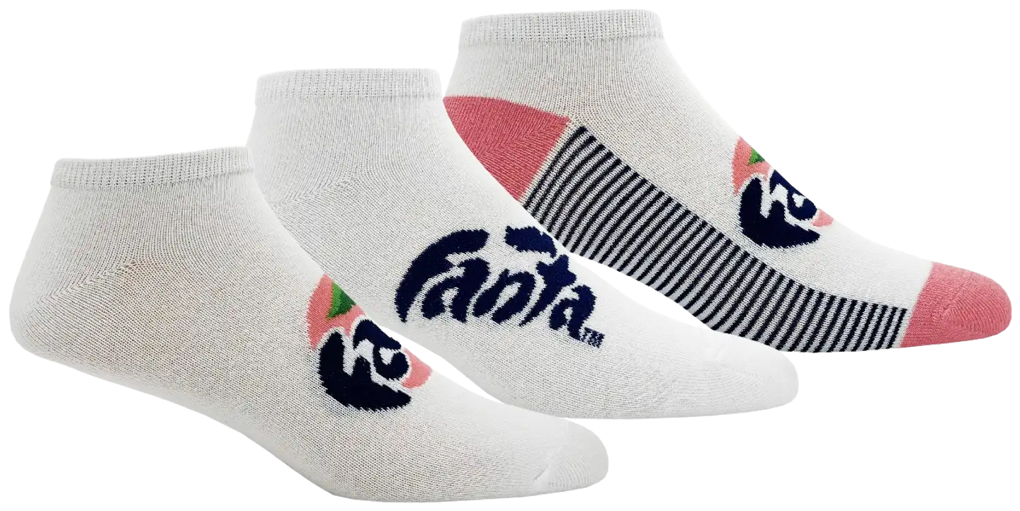 Fanta naisten sneakersukat 3P - VALKOINEN