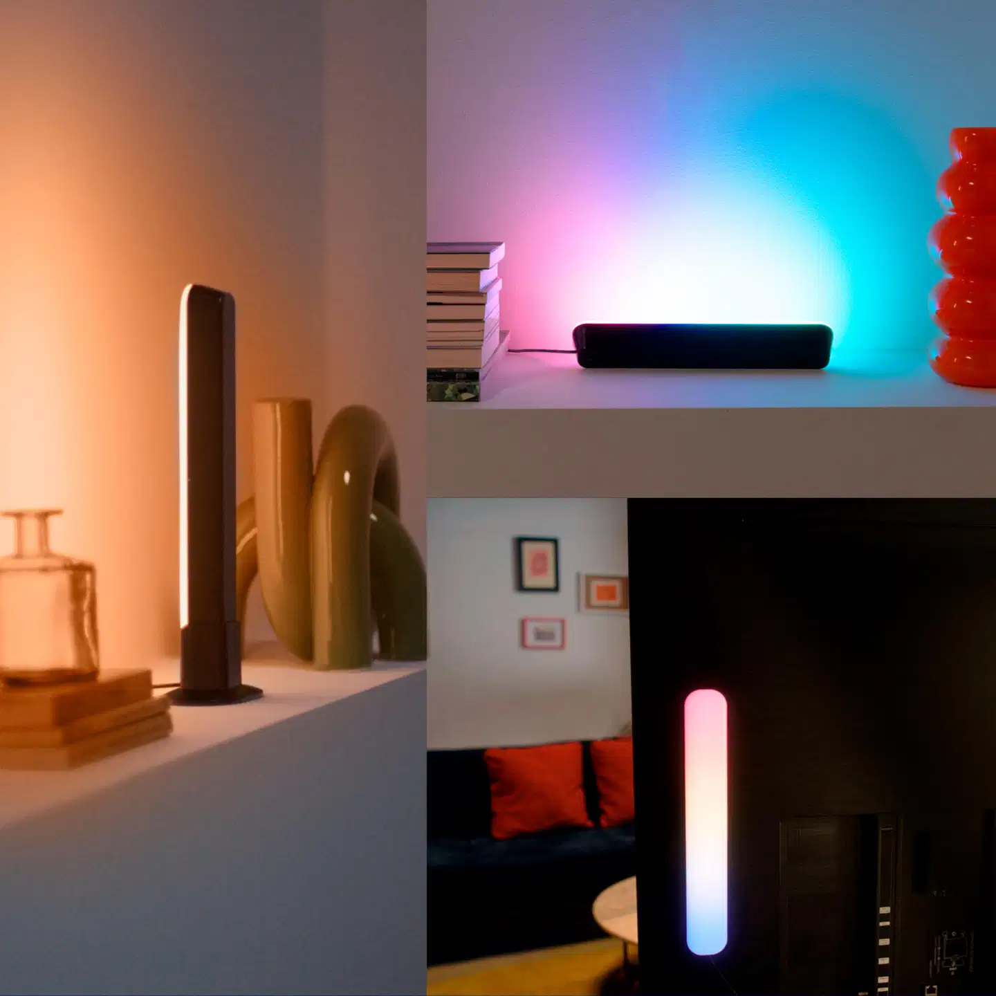 Philips Smart Lighting Gradient RGBIC -valopalkit musta 30 cm 2 kpl - 6