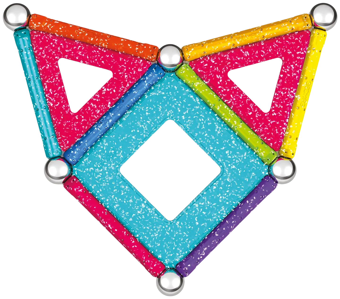 Geomag Glitter Tuplapakkaus -magneettirakennussetti 82 osaa - 5