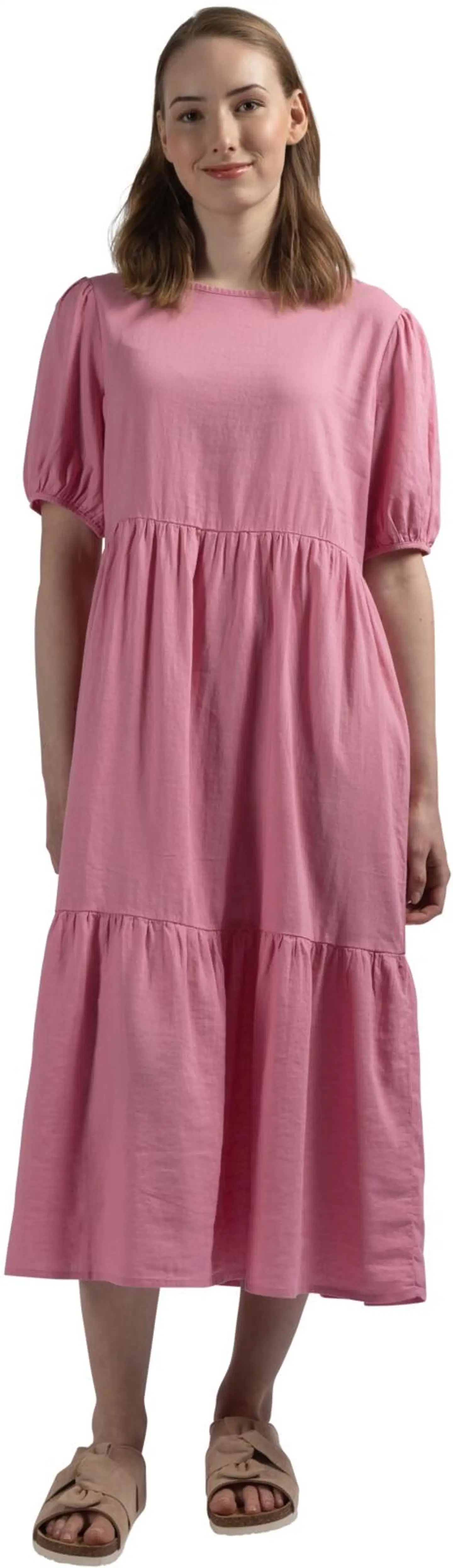 London Fog naisten pellavasekoitemekko 218L261703 - Cashmere rose - 5