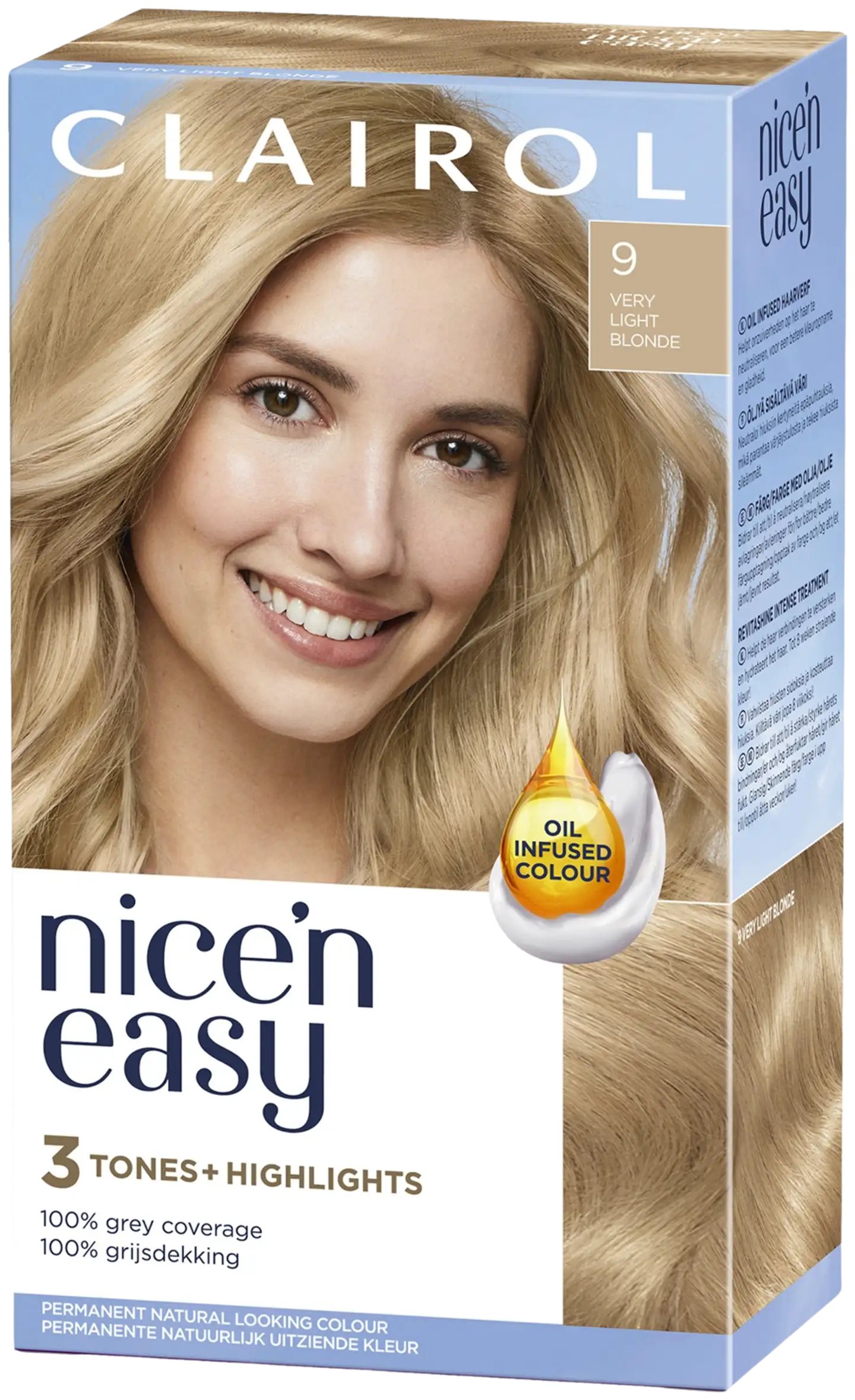 Clairol Nice´n Easy kestoväri 9 erittäin vaalea