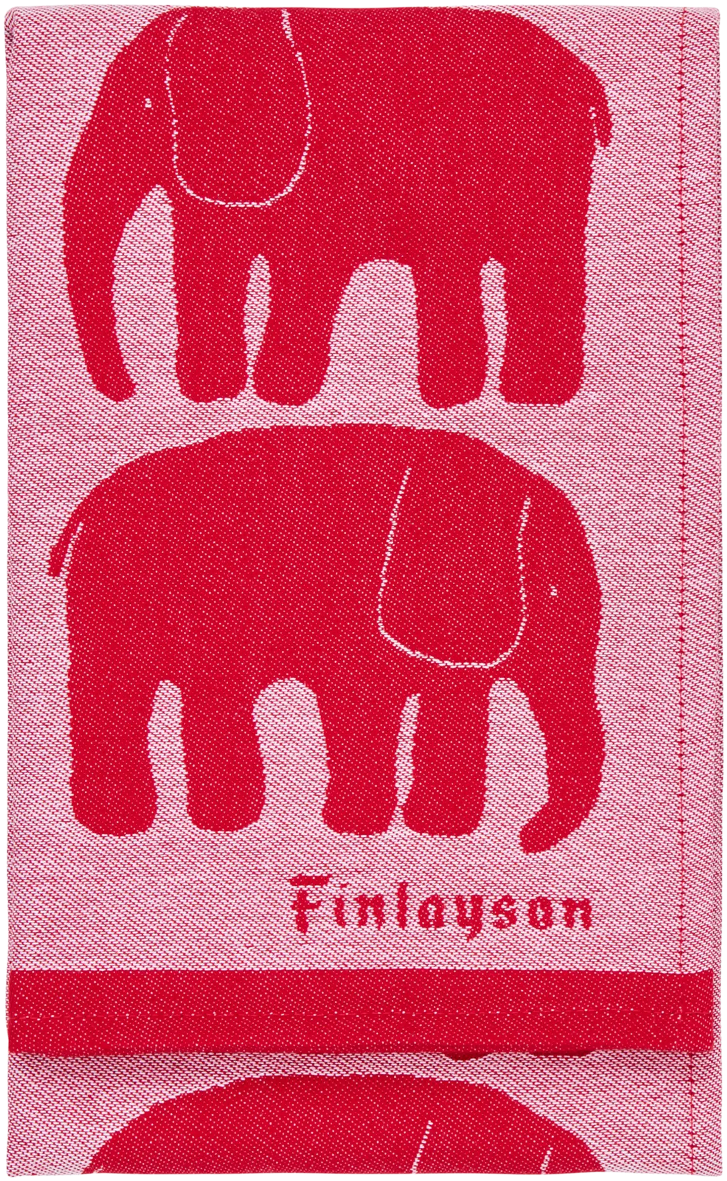 Finlayson keittiöpyyhe 2kpl Elefantti 50x70 punainen - 3