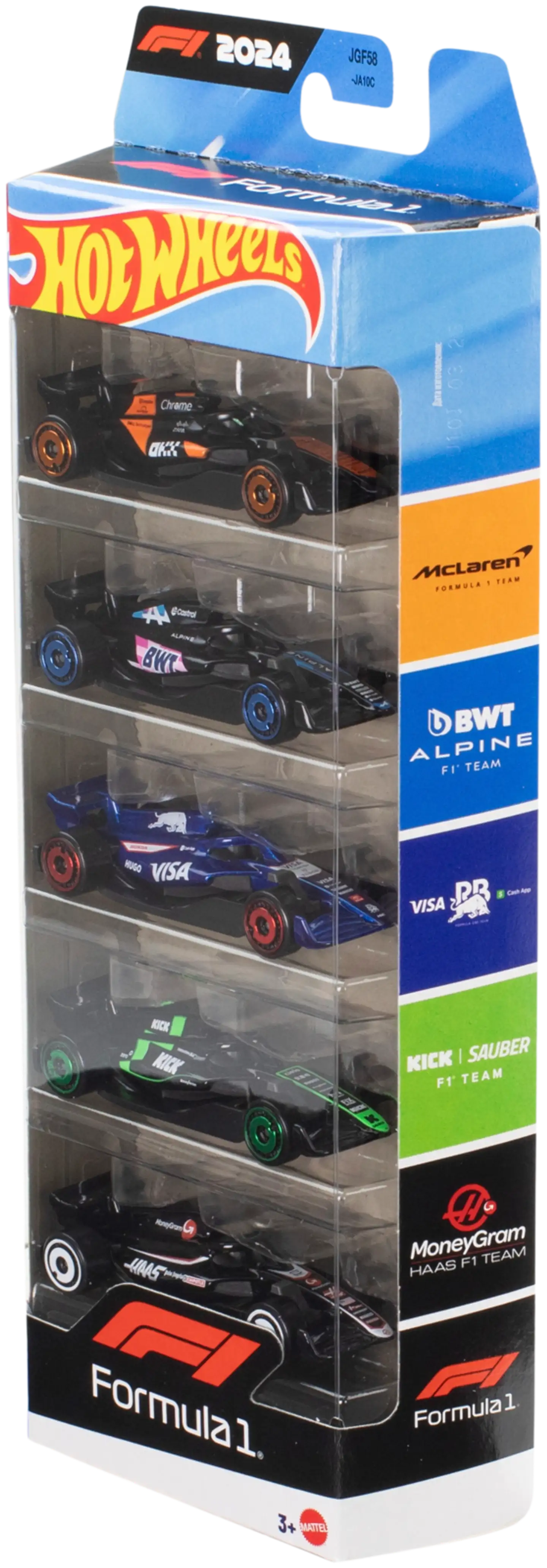 Hot Wheels Race F1 -Pikkuautot 5 Kpl - 3