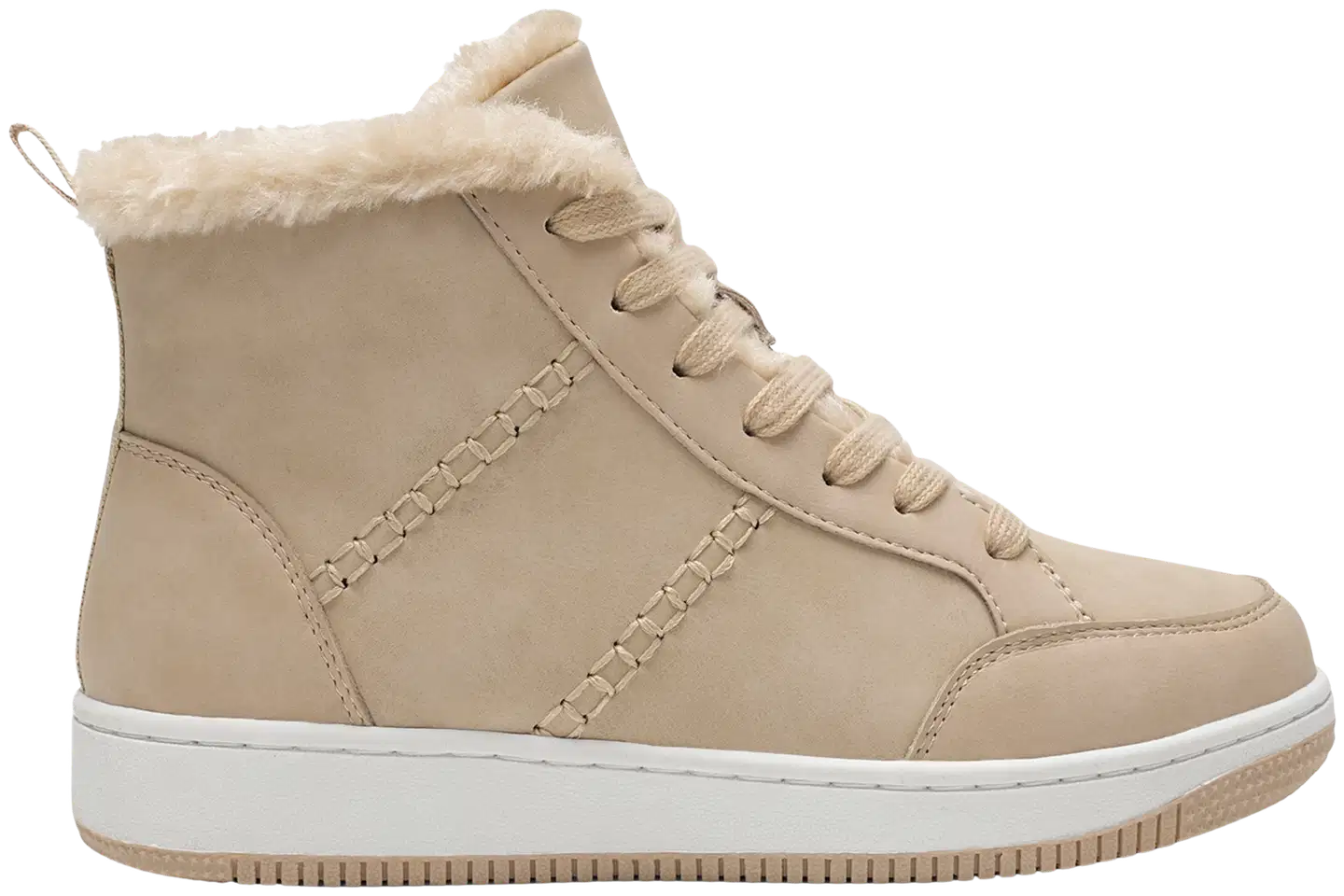 Attitude naisten varsitennarit Bailey mid - Beige - 1