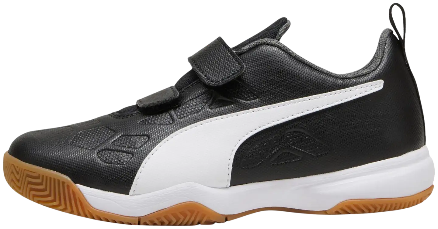 Puma lasten sisäpelikengät Tenaz V Jr - Puma Black-Puma White-IronGate - 1