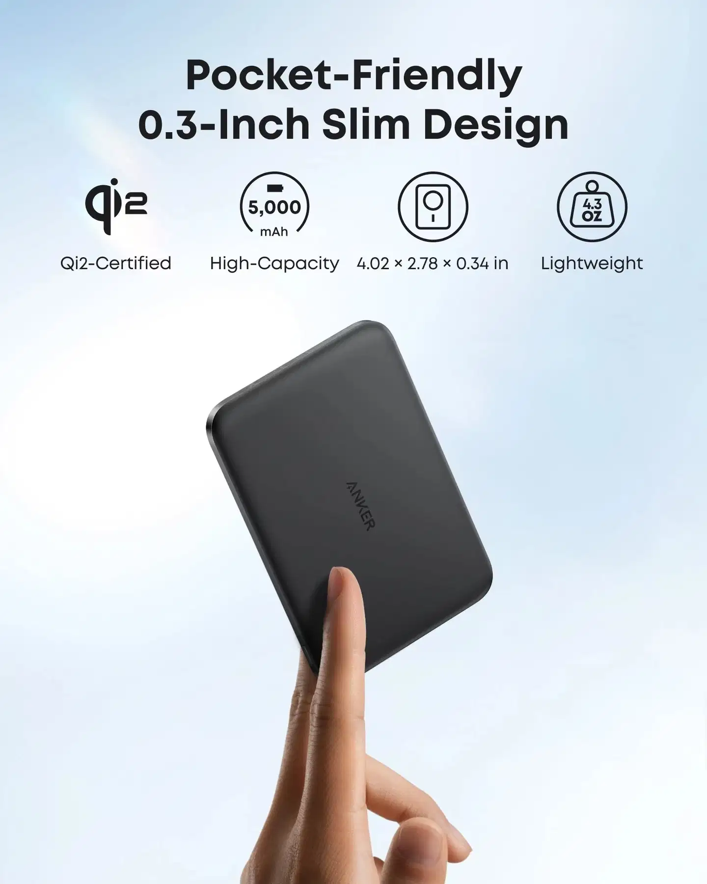 Anker MagGo Power Bank, musta varavirtalähde - 3