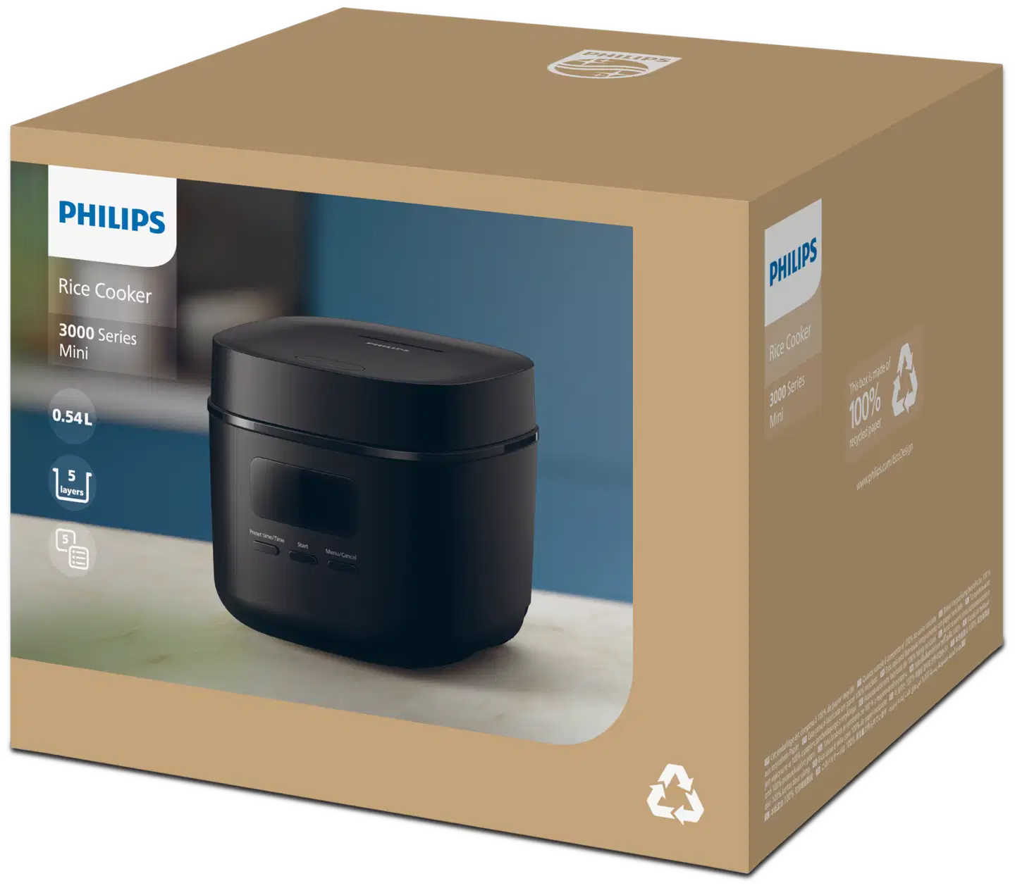 Philips riisinkeitin HD3080/80 0,54 l - 5