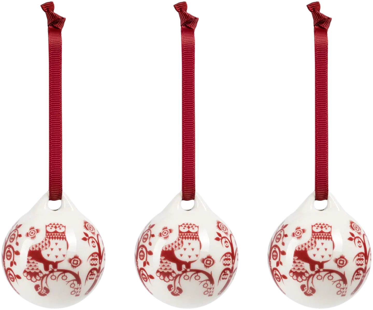 Iittala Taika koriste 5cm granaatinpunainen 3kpl
