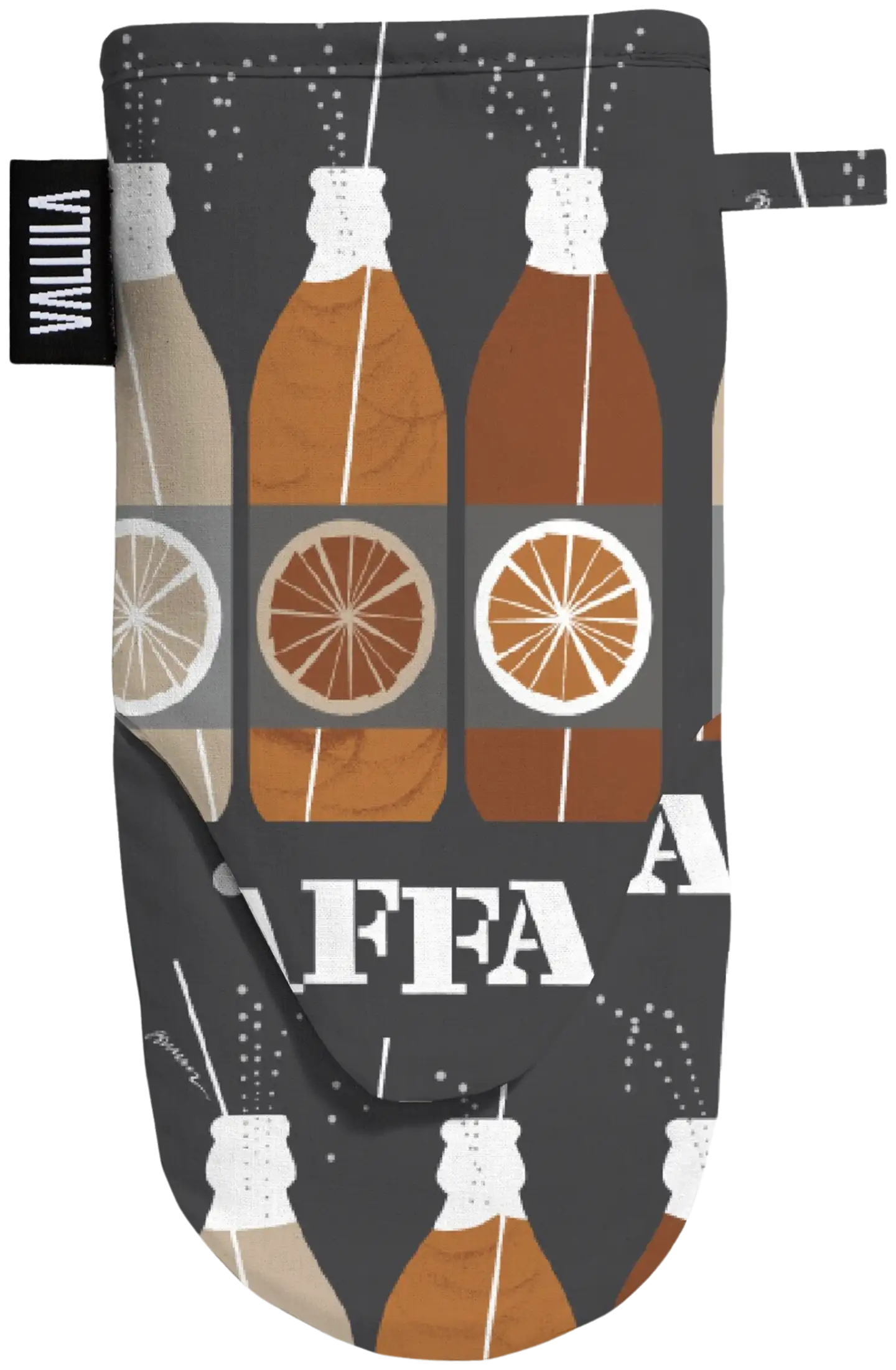 Vallila patakinnas Jaffa 15x34 cm greyorange