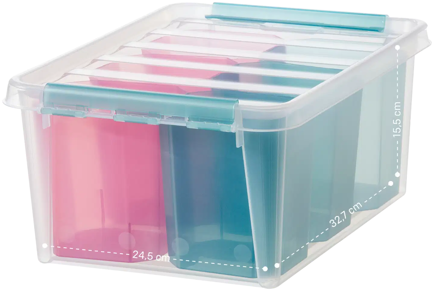 SmartStore™ Colour 14 L säilytyslaatikko kannella ja 6 sisäosaa - 2