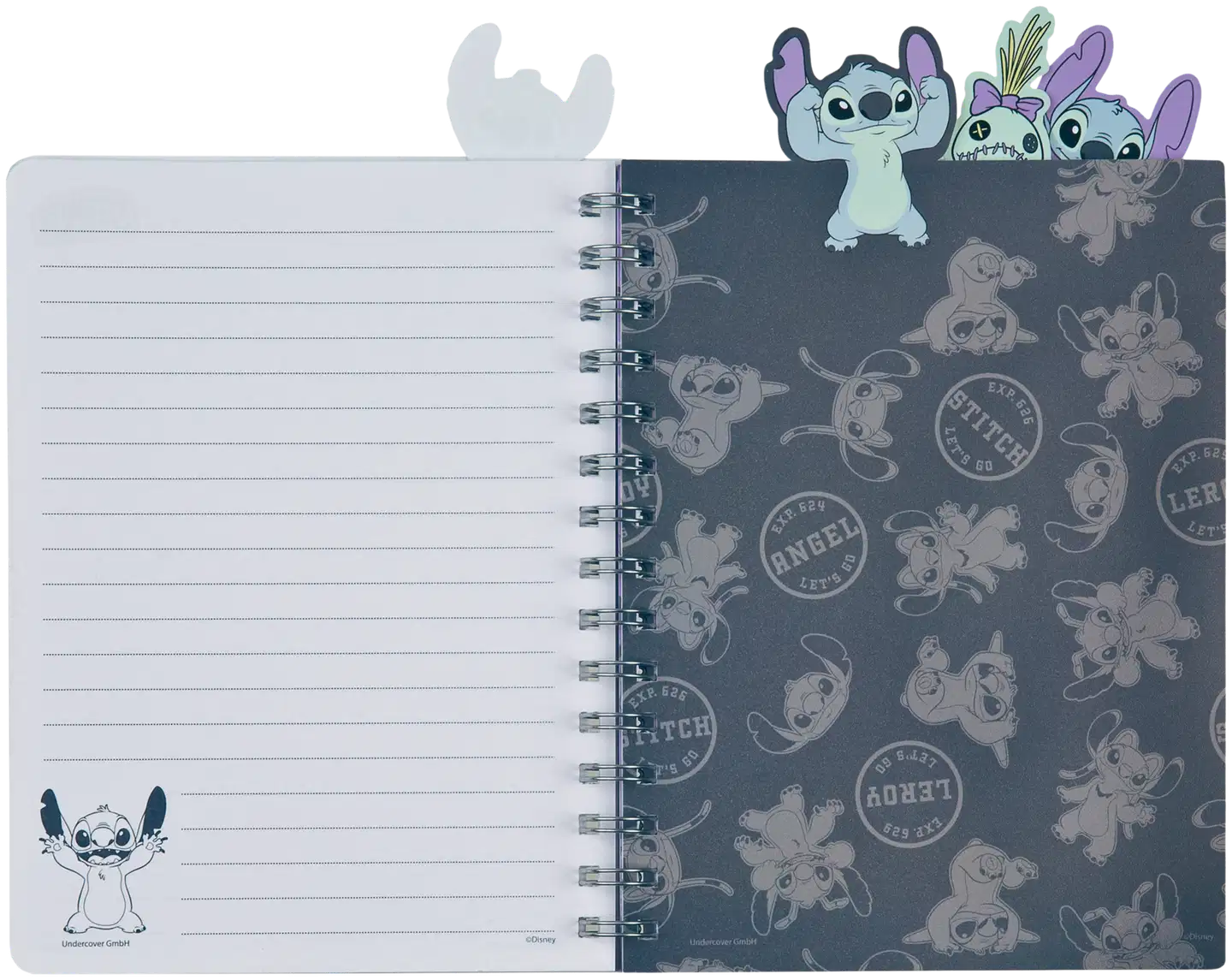 Stitch kierremuistikirja A5 jakajilla, sis. 80 sivua - 3