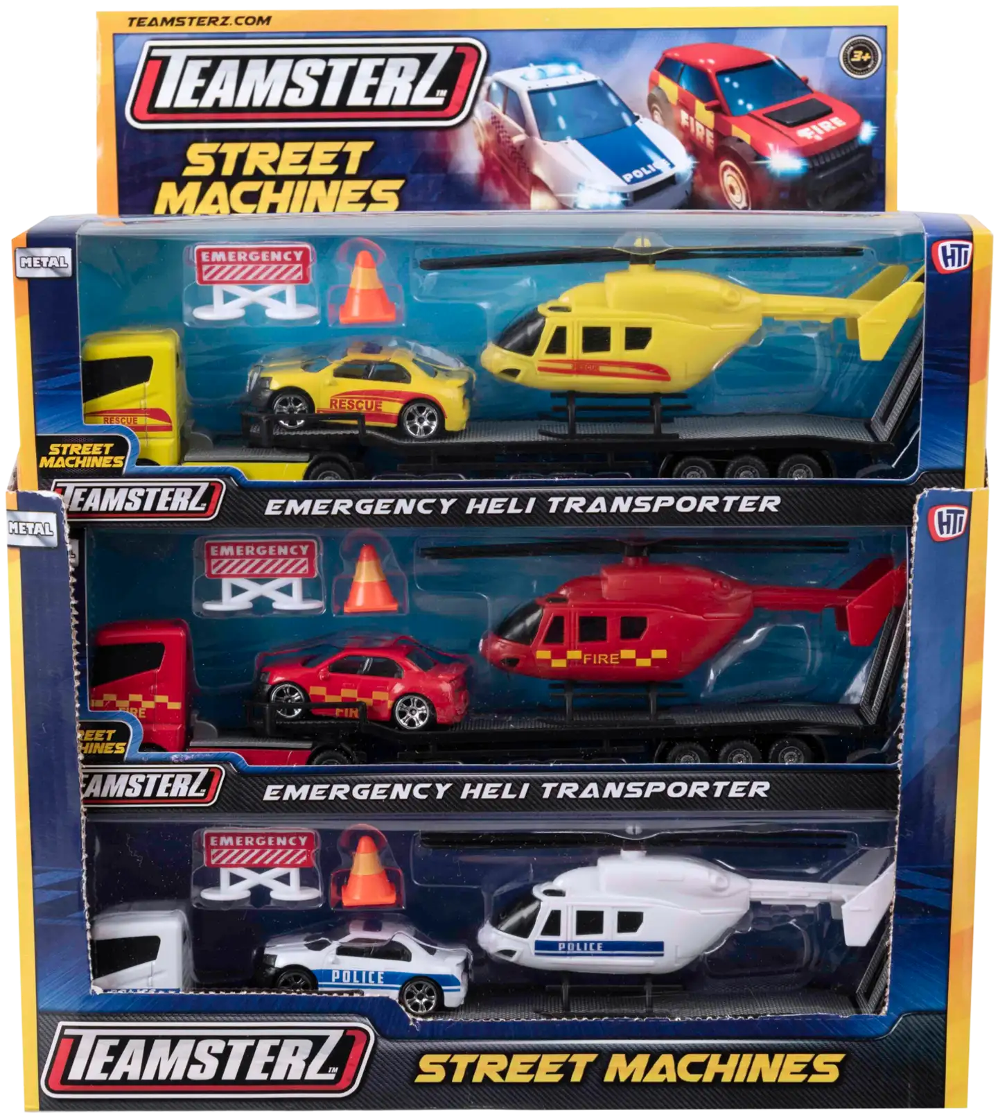 Teamsterz lelu Street Machines pelastushelikopterin kuljetusrekka ja tarvikkeet - 1