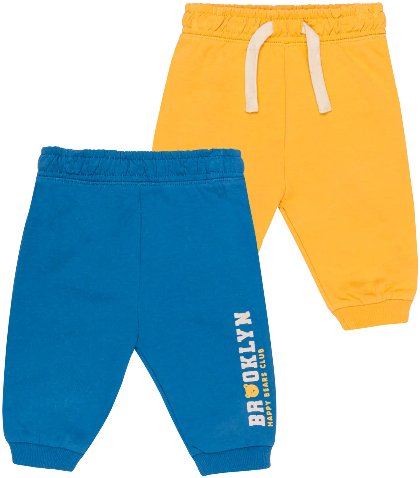 TEX BABY vauvojen collegehousut 2-pack I990427 - YELLOW 6 - 1