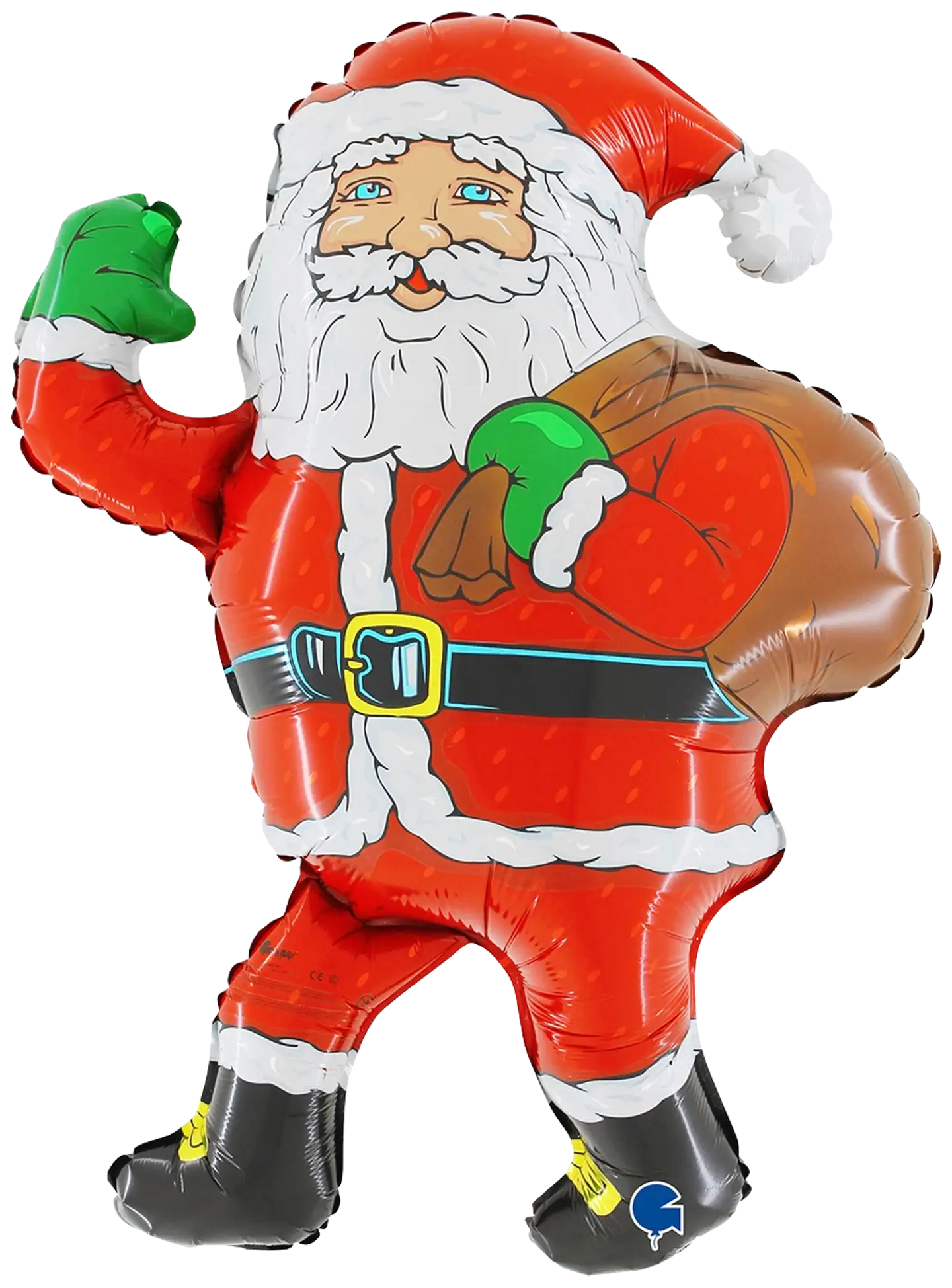 Joulupukki muotofoliopallo 5kpl