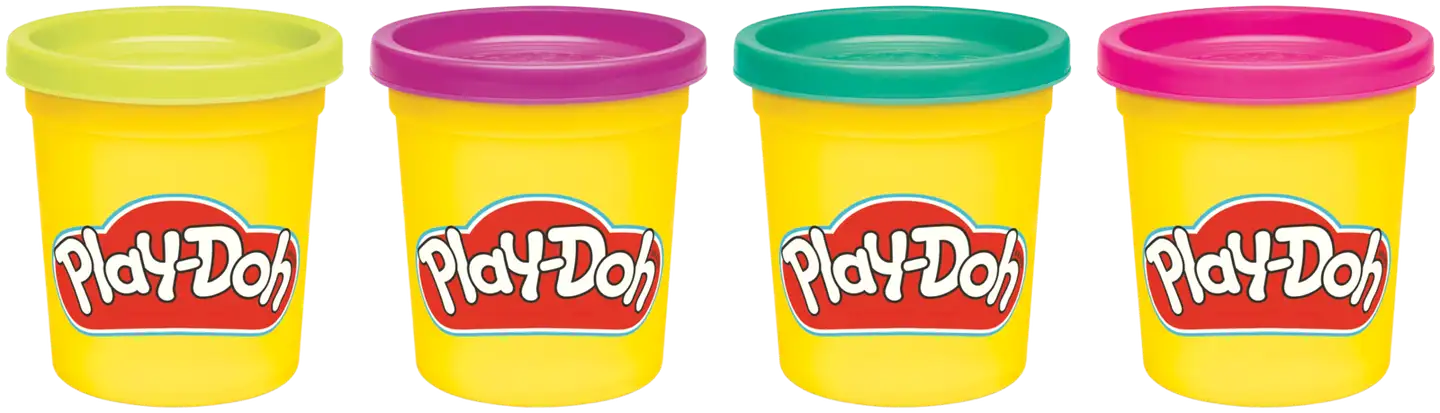 Play-Doh Muovailuvaha 4-pakkaus, erilaisia - 4