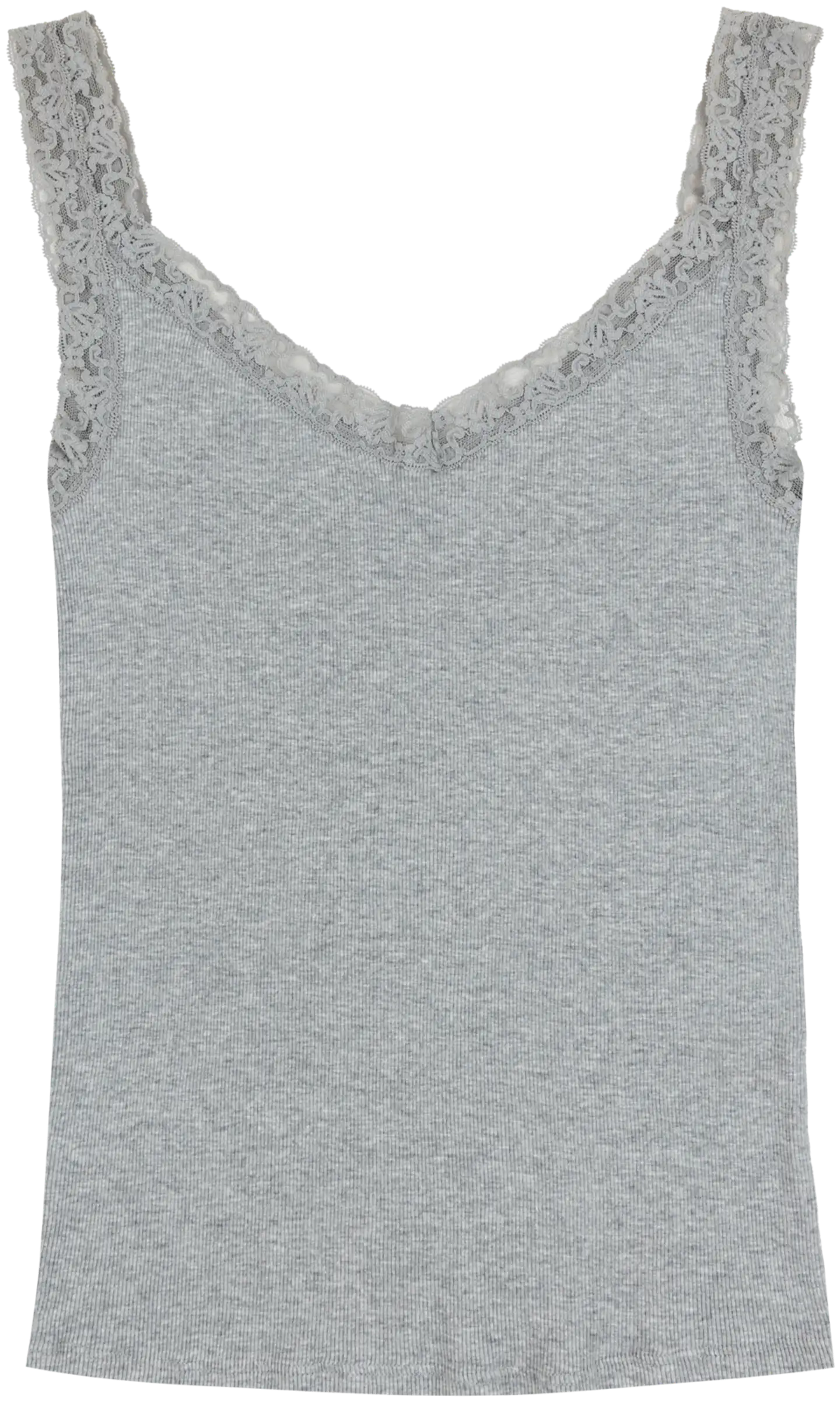 TEX naisten pitsitoppi I974679 - GREY CHINE - 2