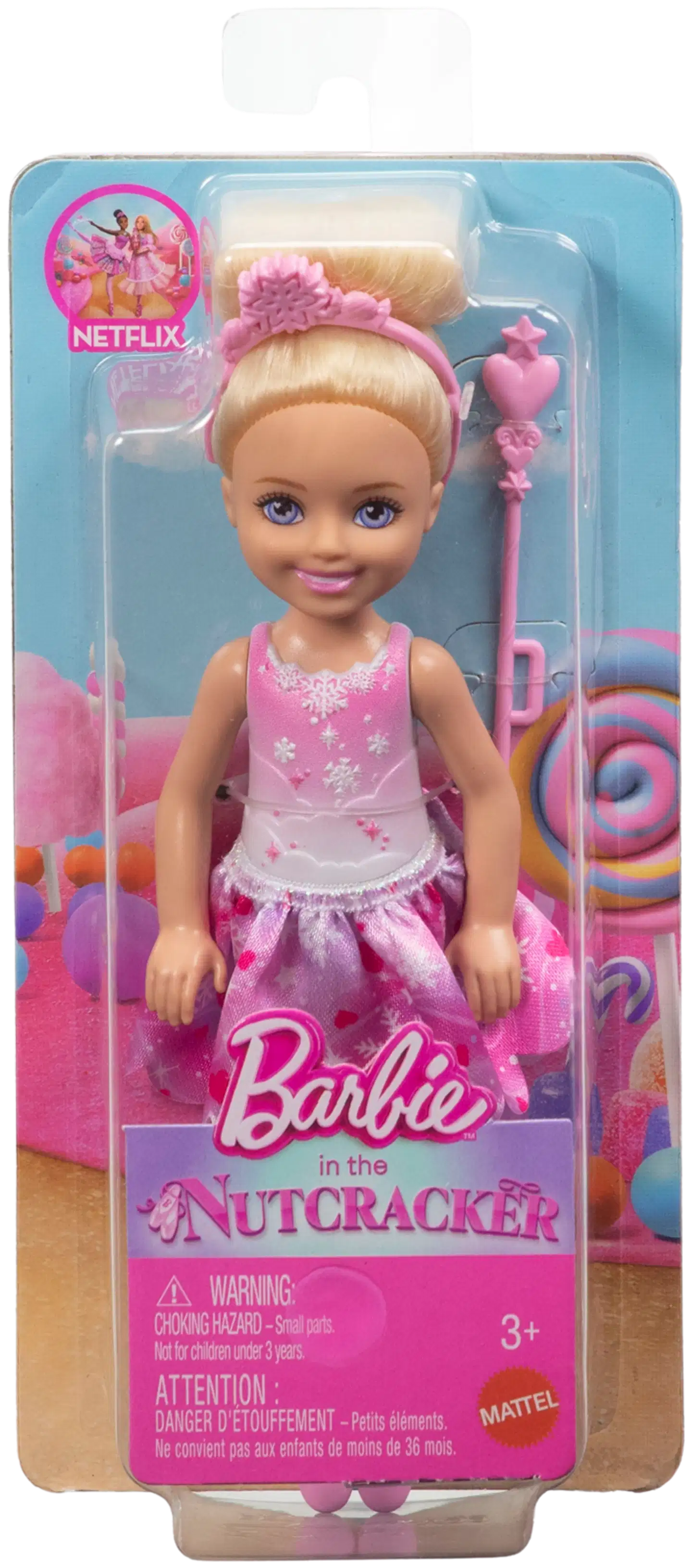 Barbie Chelsea Nutcracker Snowfairy -pikkunukke - 4