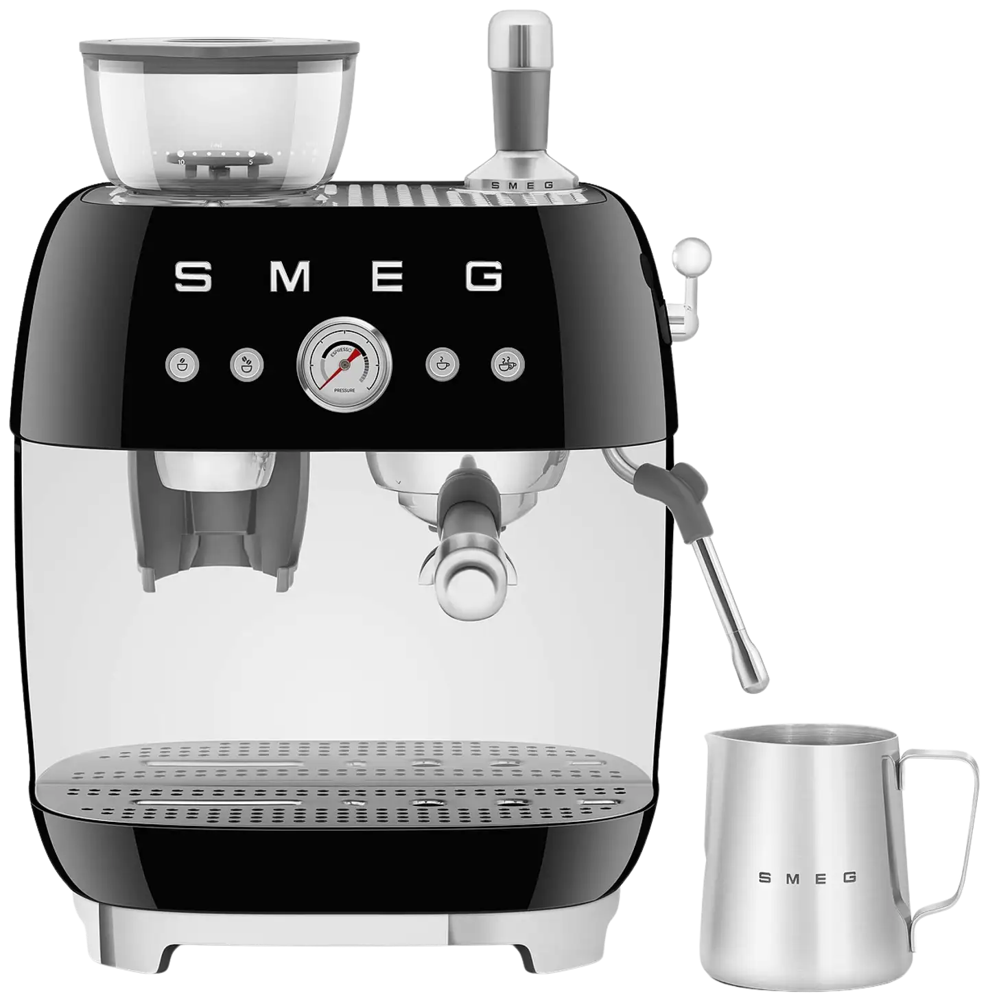 Smeg espressokeitin myllyllä musta EGF03BLEU - 7