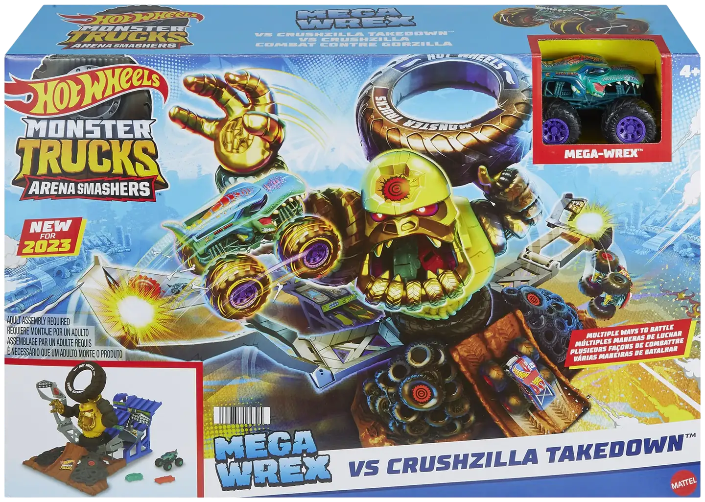 Hot Wheels Monster Trucks Arena Smashers Takedown Playset - 2