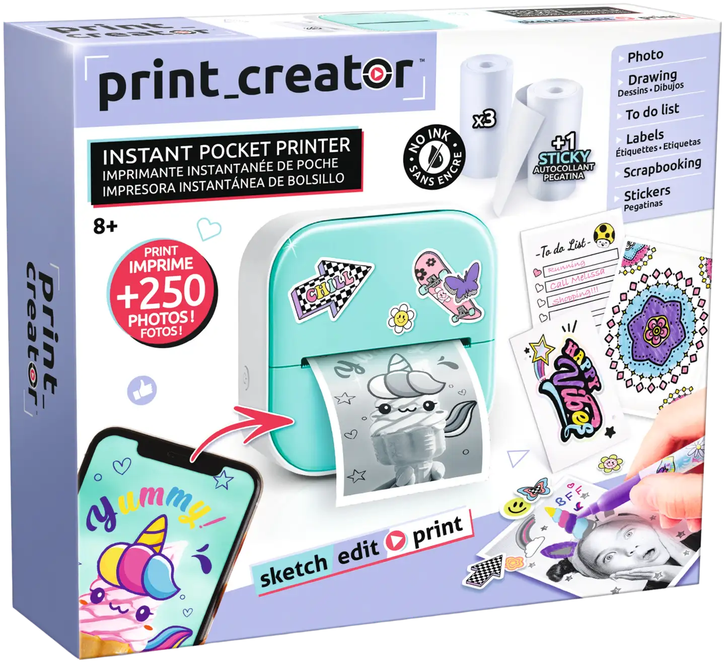 Photo Creator Instant Pocket Printer taskutulostin - 3