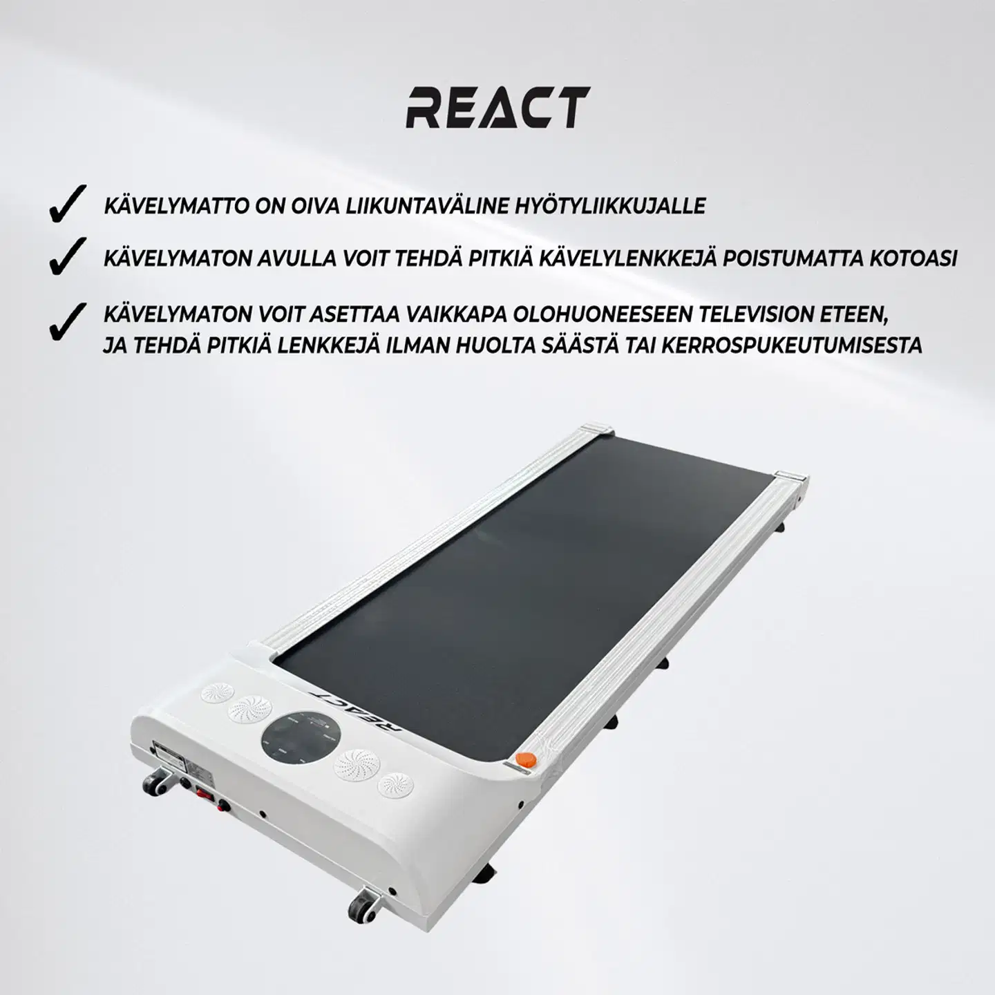 React Kävelymatto 1500 Valkoinen - 6