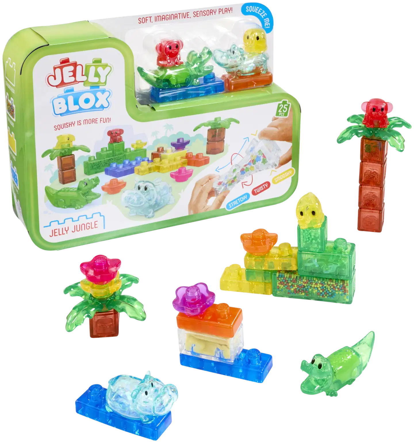 Jelly Blox Jungle Set -rakennuspalikat, viidakko - 1