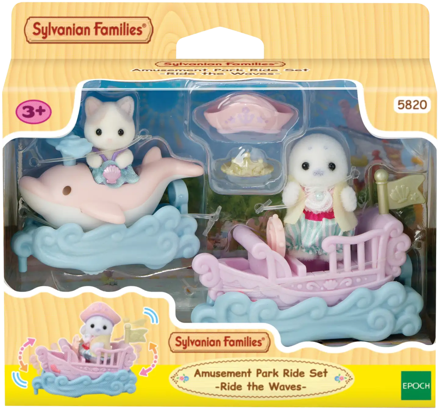 Sylvanian Families huvipuiston delfiini ja leikkilaiva - 1