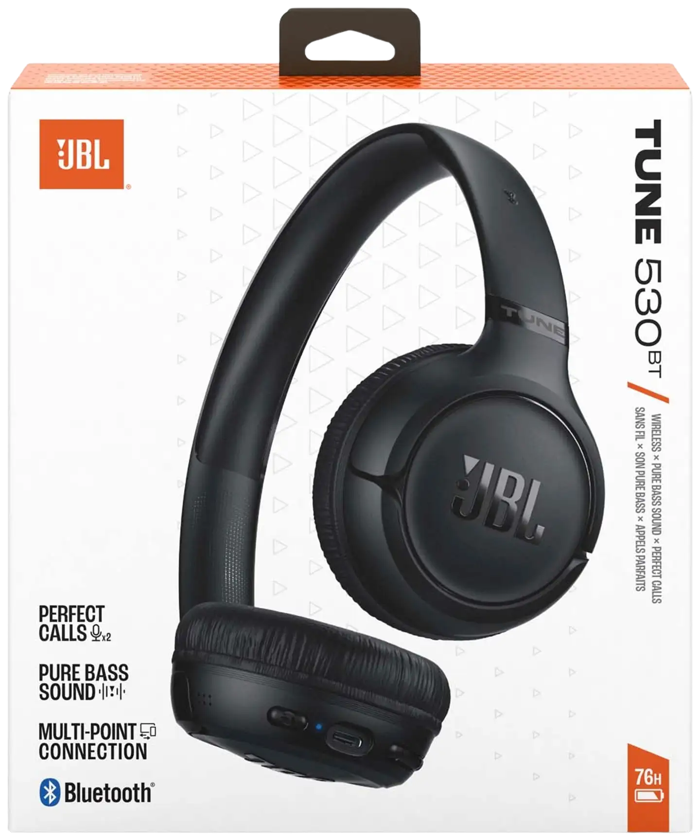 JBL langattomat sankakuulokkeet Tune 530BT musta - 8