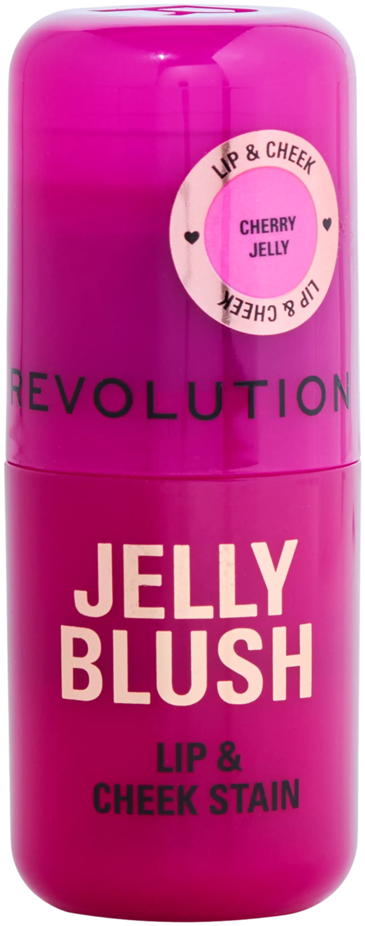 Makeup Revolution Jelly meikkipuikko poskille ja huulille 0,03g Stain Strawberry Pink - Cherry Red - 1