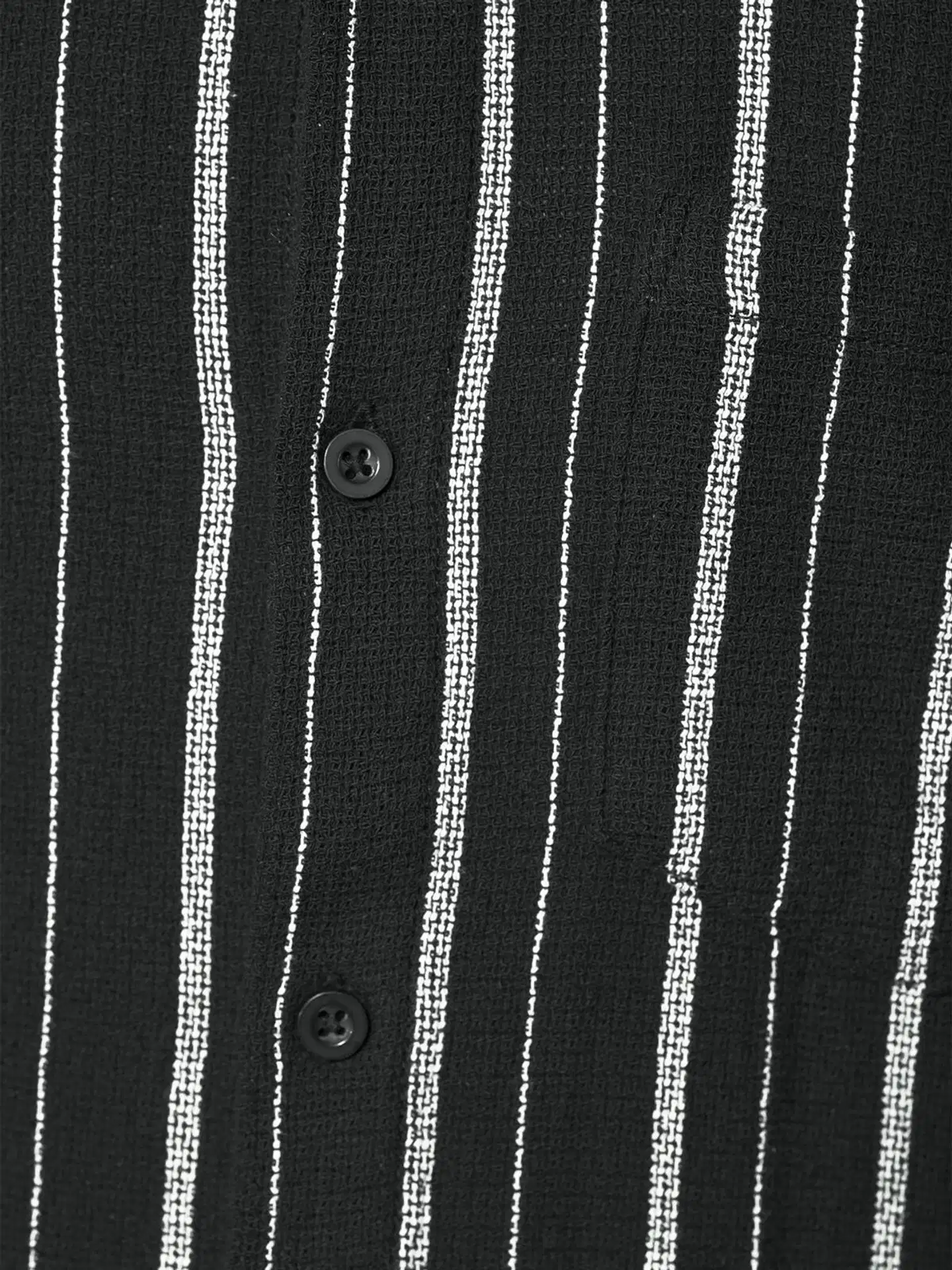 WKLY. miesten raidallinen kauluspaita struktuuripintainen, rento istuvuus 194W312614 - Black - 6